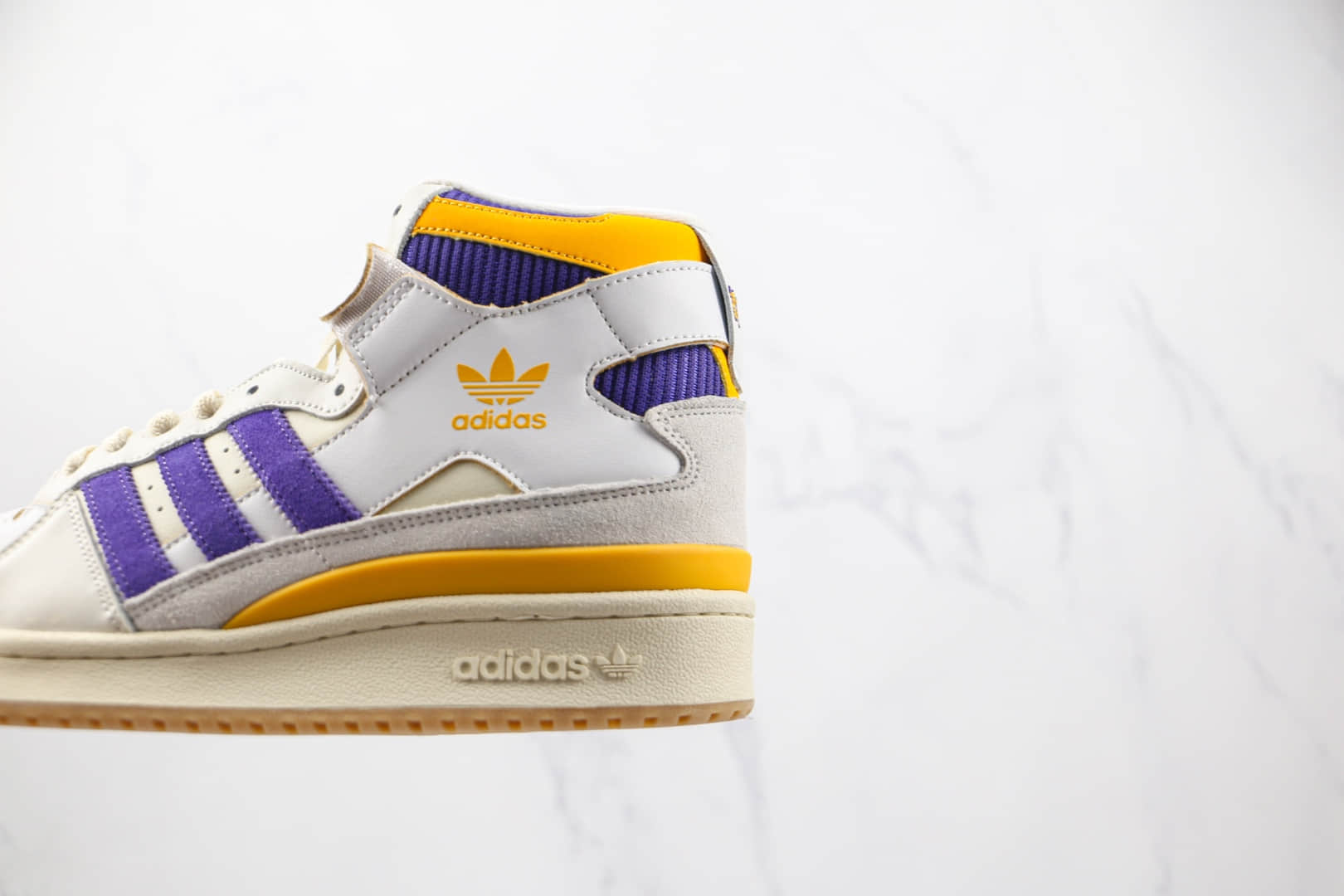 阿迪达斯Adidas Forum 84 HIGH纯原版本三叶草魔术贴白紫敏感内容板鞋原鞋开模一比一打造 货号：GX9054