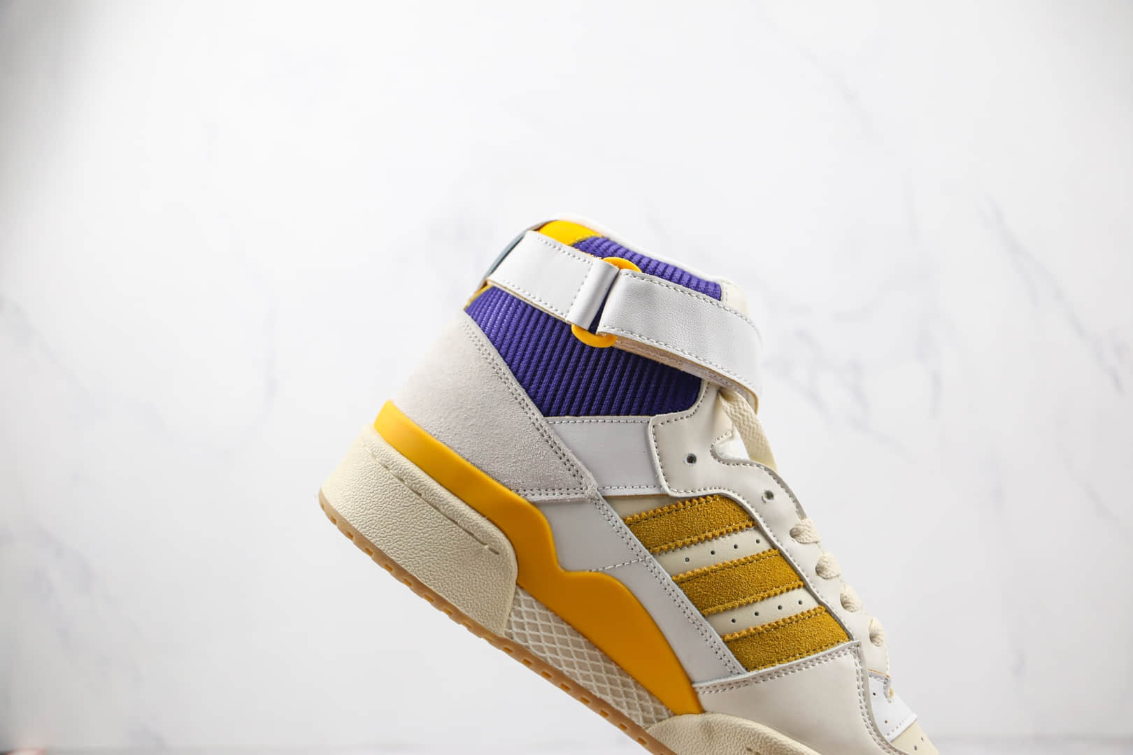阿迪达斯Adidas Forum 84 HIGH纯原版本三叶草魔术贴白紫敏感内容板鞋原鞋开模一比一打造 货号：GX9054