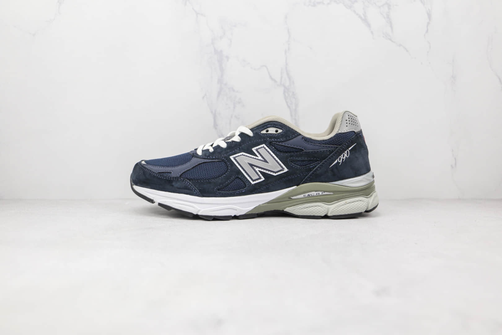 新百伦NEW BALANCE 990V3纯原版本蓝黑色NB990V3复古老爹鞋原楦头纸板打造 货号:M990NB3