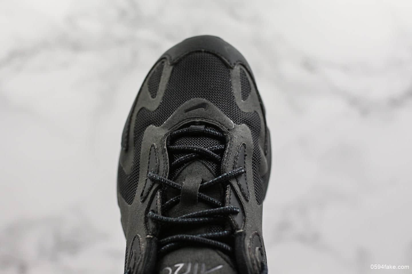 耐克Nike Air Max 200半掌气垫翻毛皮拼接公司级版本休闲运动鞋内置Max气垫 货号:AQ2568-003