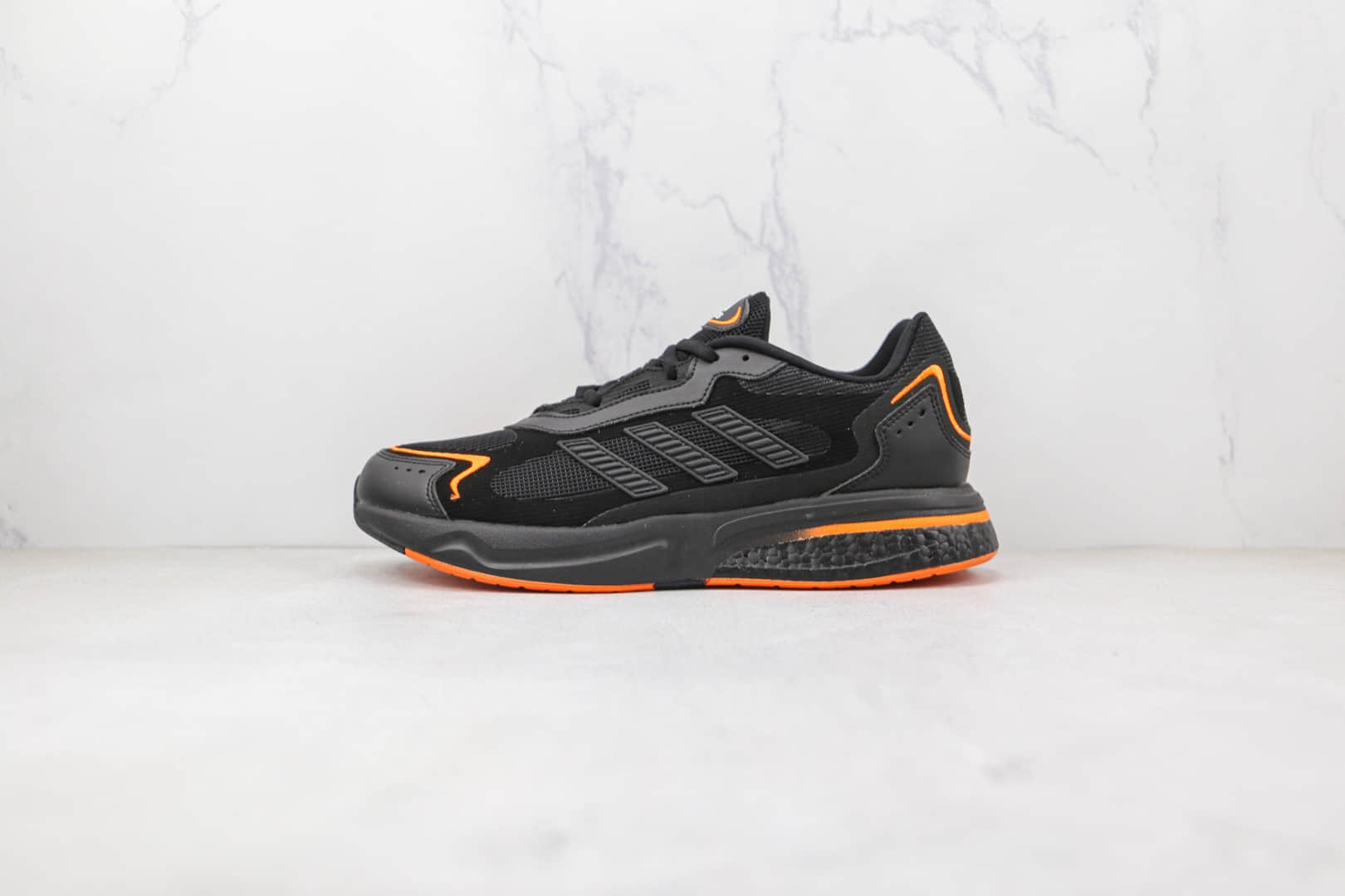 阿迪达斯Adidas SN1997 Boost 2022纯原版本黑桔色SUPERNOVA跑鞋原档案数据开发 货号:GY0412