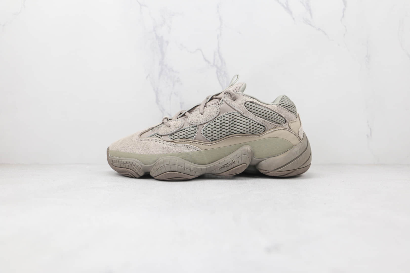 阿迪达斯Adidas Yeezy 500纯原版本侃爷同款椰子500灰色老爹鞋原楦头纸板打造 货号:GX3607