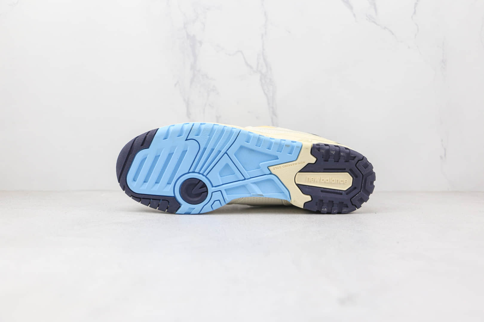 新百伦New Balance 550纯原版本米白蓝黄复古慢跑鞋原楦头纸板打造 货号:BB550RP1