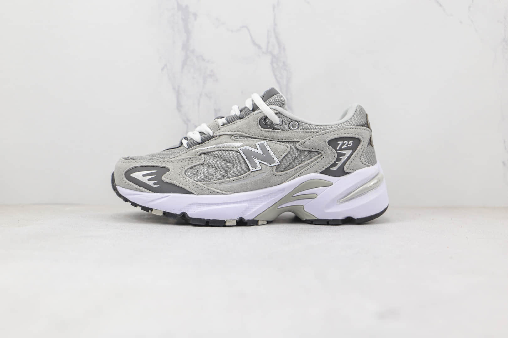 新百伦New Balance 725纯原版本灰色NB725李知恩同款复古老爹鞋原盒原标 (ID:79638) - 图片1