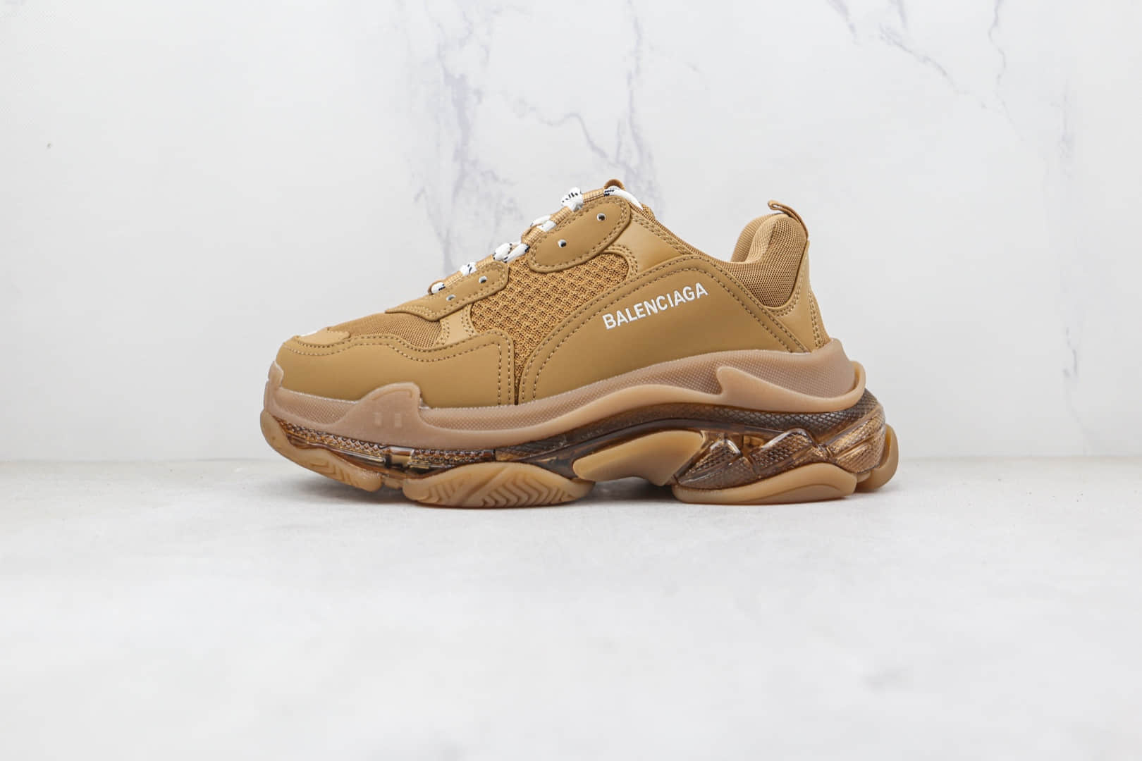 巴黎世家Balenciaga Triple S纯原版本二代棕色气垫鞋复古老爹鞋原档案数据开发 (ID:79764) - 图片1
