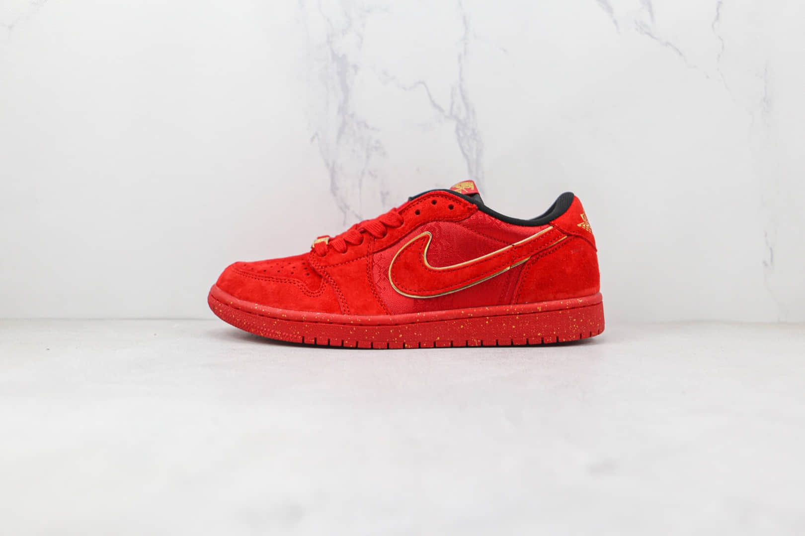 乔丹Air Jordan AJ1 Low纯原版本低帮AJ1虎年限定中国红配色板鞋原盒原标 货号:DD2233-518