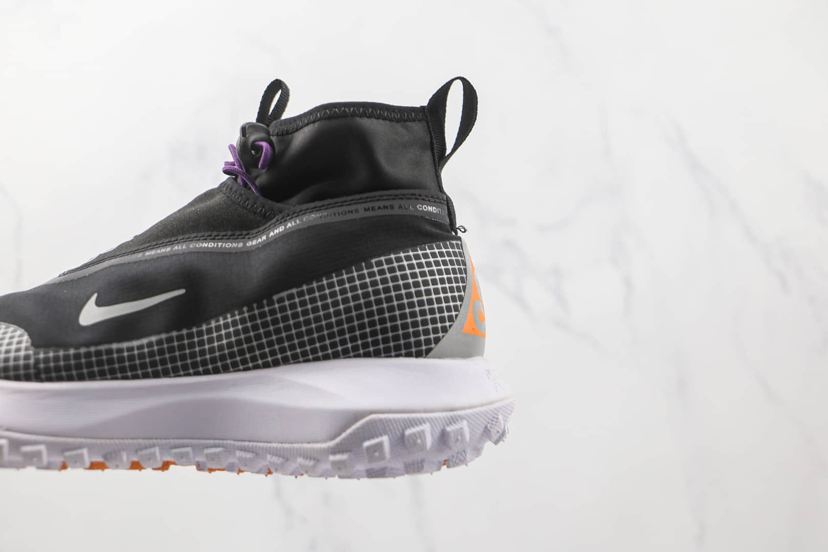 耐克Nike ACG Mountain Fly Gore-tex纯原版本黑白色ACG户外徒步登山鞋原楦头纸板打造 货号:CT2904-001