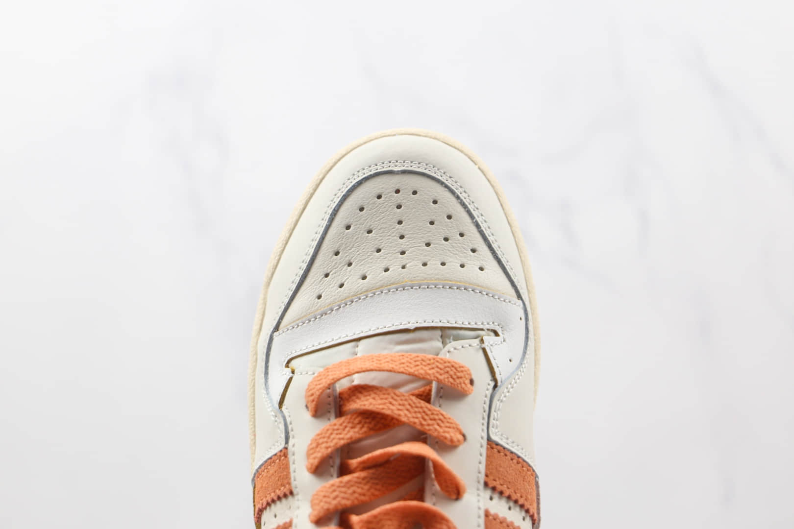 阿迪达斯Adidas originals Forum 84 low纯原版本魔术贴白桔色Forum84板鞋原档案数据开发 货号:G57966