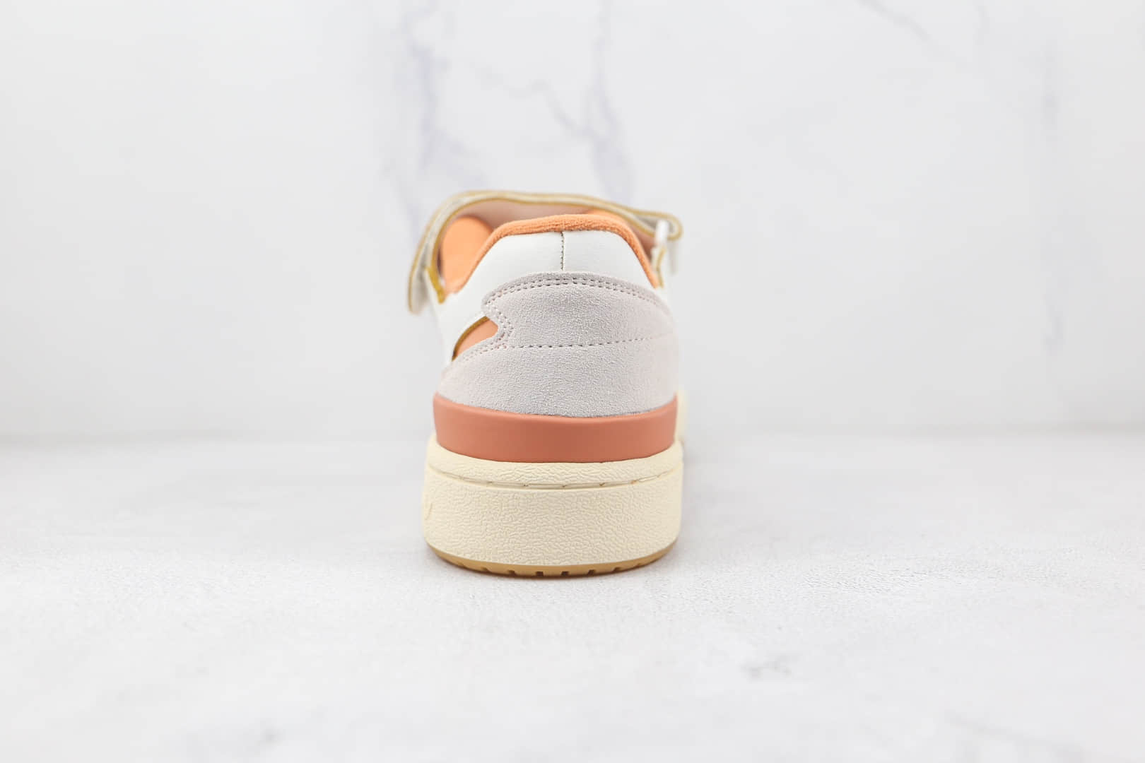 阿迪达斯Adidas originals Forum 84 low纯原版本魔术贴白桔色Forum84板鞋原档案数据开发 货号:G57966