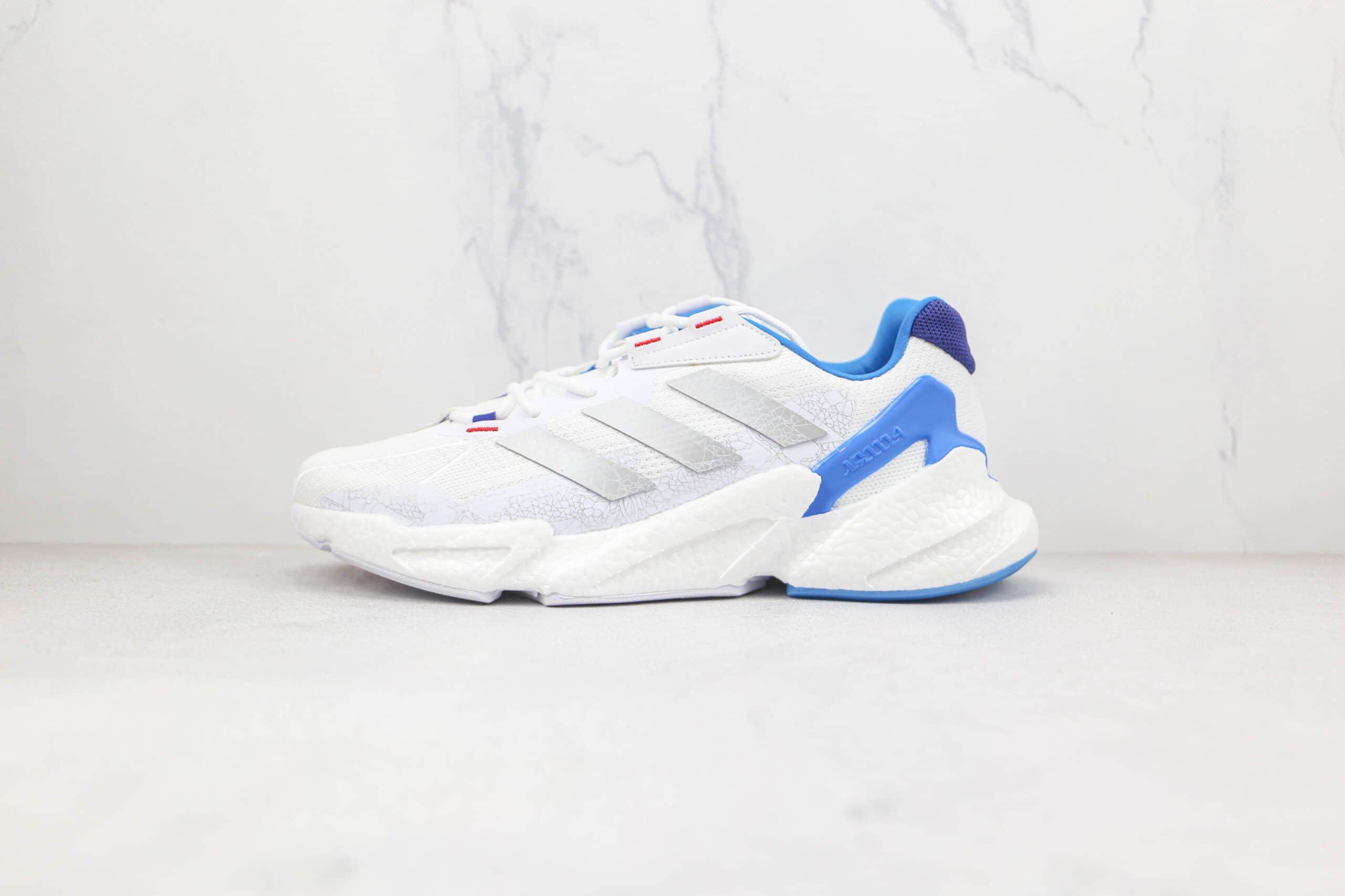 阿迪达斯Adidas Boost X9000L4纯原版本白蓝色复古爆米花跑鞋原楦头纸板打造 (ID:80629) - 图片1