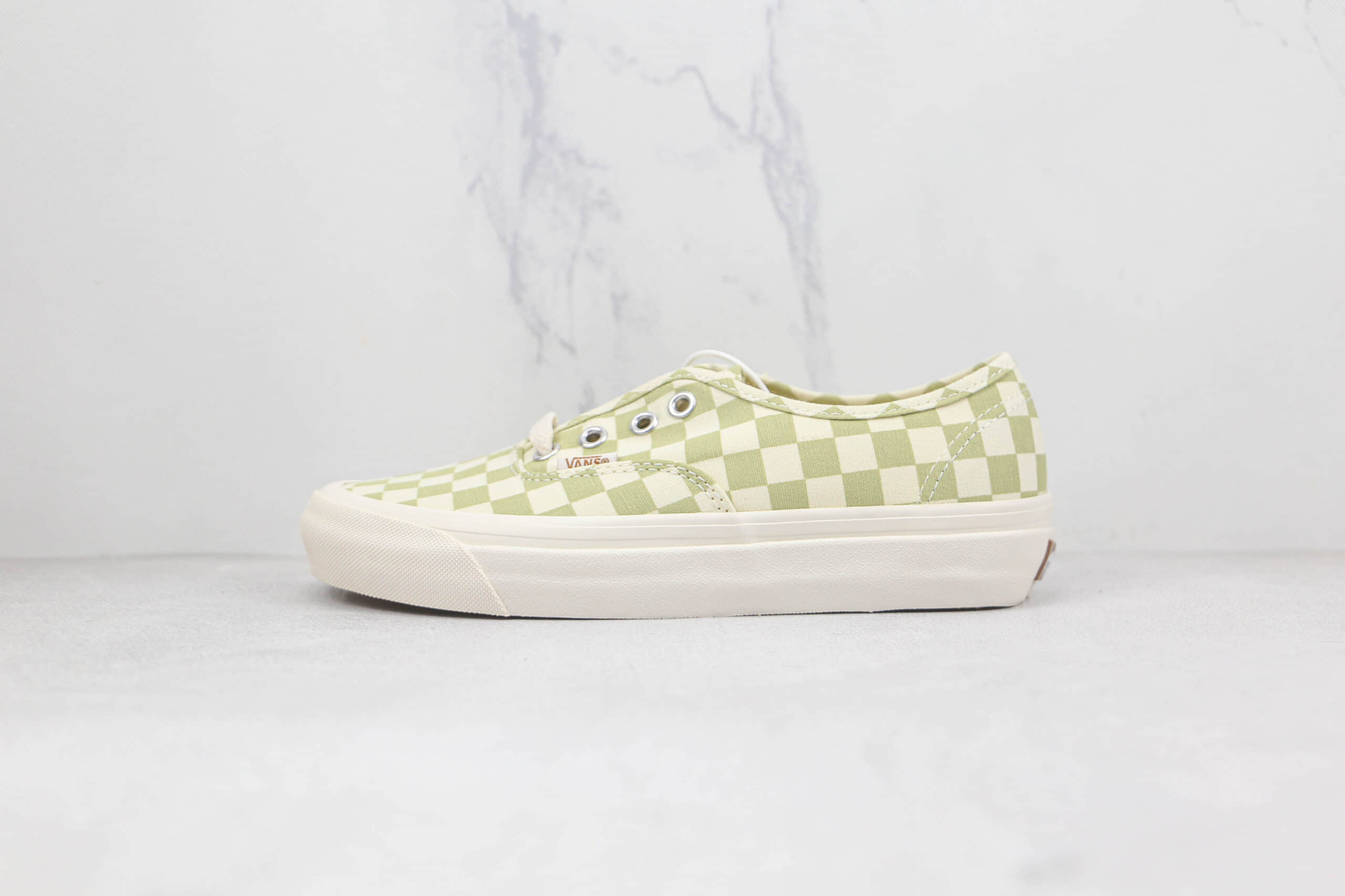 万斯Vans Authentic公司级版本安纳海姆绿白棋盘格硫化板鞋原盒原标 (ID:80696) - 图片1