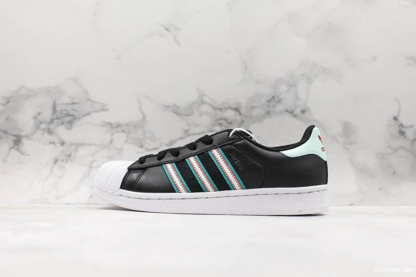阿迪达斯Adidas Superstar W公司级渠道订单三叶草贝壳头正确EVA软中底内置裁片后跟几率过验 (ID:8098) - 图片1