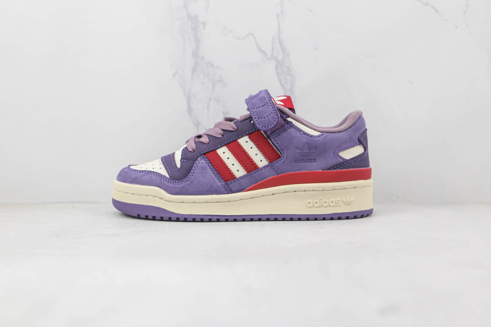 阿迪达斯Adidas originals Forum 84 low纯原版本三叶草Forum84树莓紫魔术贴板鞋原档案数据开发 (ID:81010) - 图片1