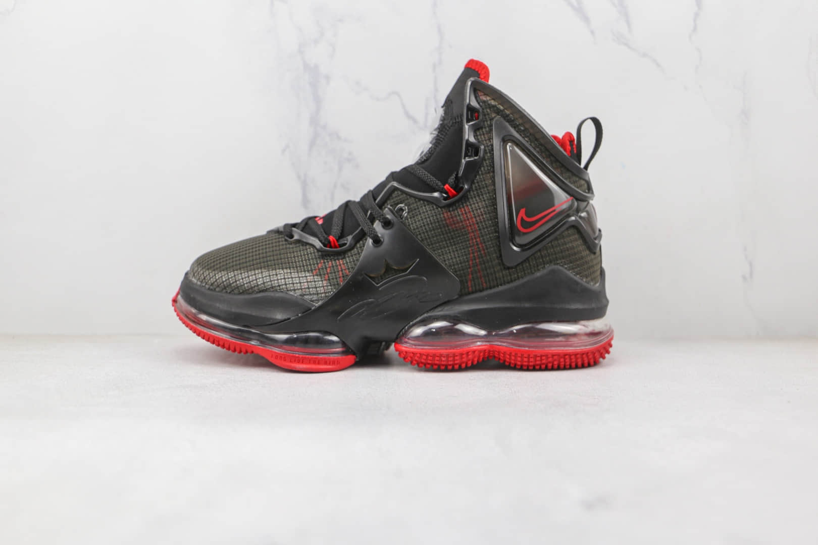 耐克Nike Lebron 19 EP Bred纯原版本詹姆斯19代黑红篮球鞋内置气垫支持实战 (ID:81273) - 图片1