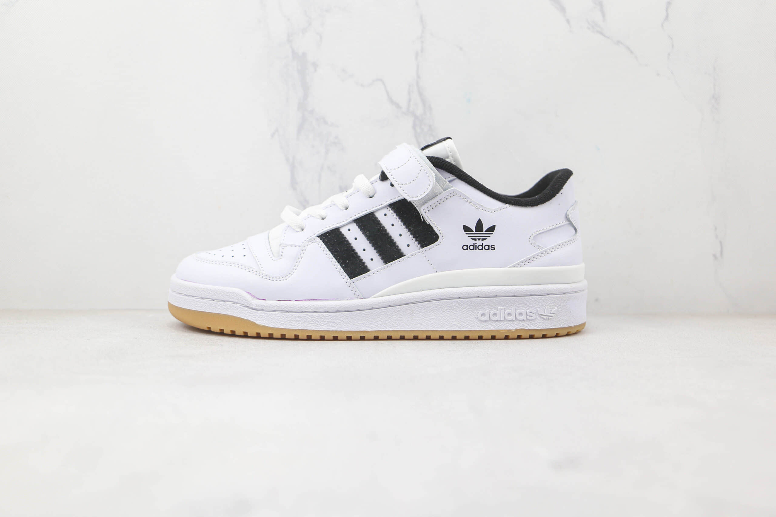 阿迪达斯adidas originals Forum 84 low纯原版本白黑Forum84复古板鞋原楦头纸板打造 (ID:81456) - 图片1