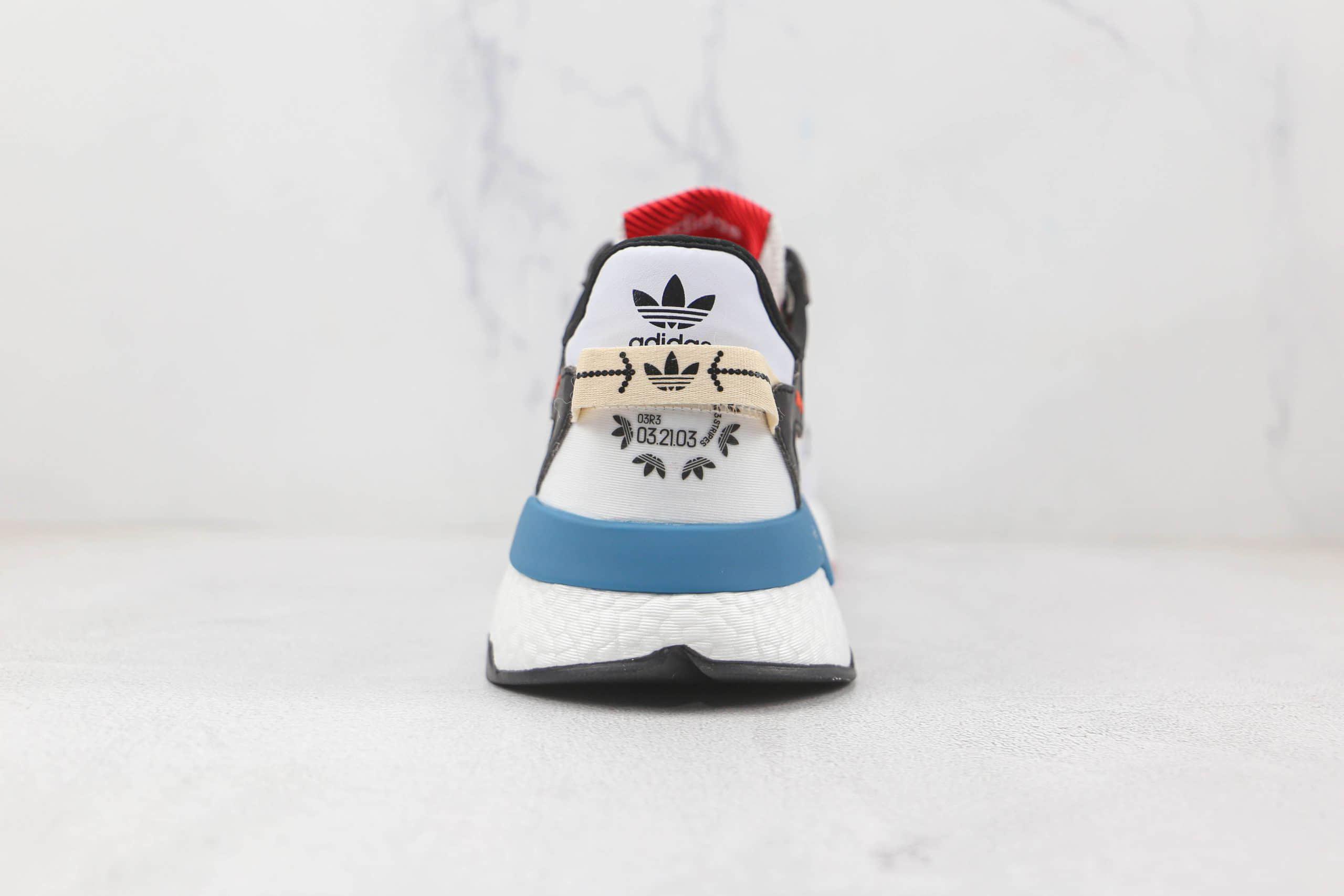 阿迪达斯Adidas Nite Jogger 2021 Boost纯原版本夜行者一代白色爆米花跑鞋原楦头纸板打造 货号:GW4229