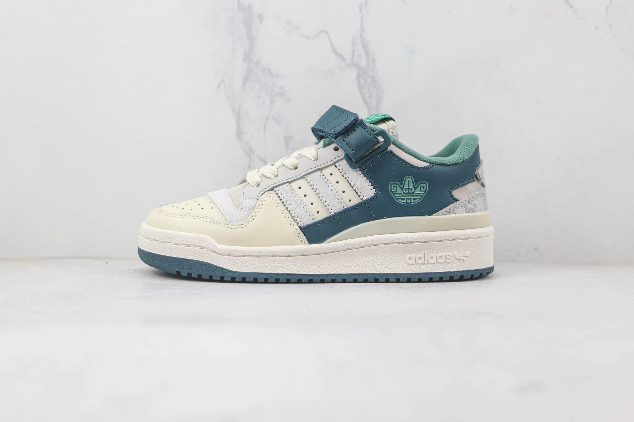 阿迪达斯adidas originals Forum 84 low纯原版本三星堆成都限定白绿色Forum84板鞋原档案数据开发 (ID:81836) - 图片1