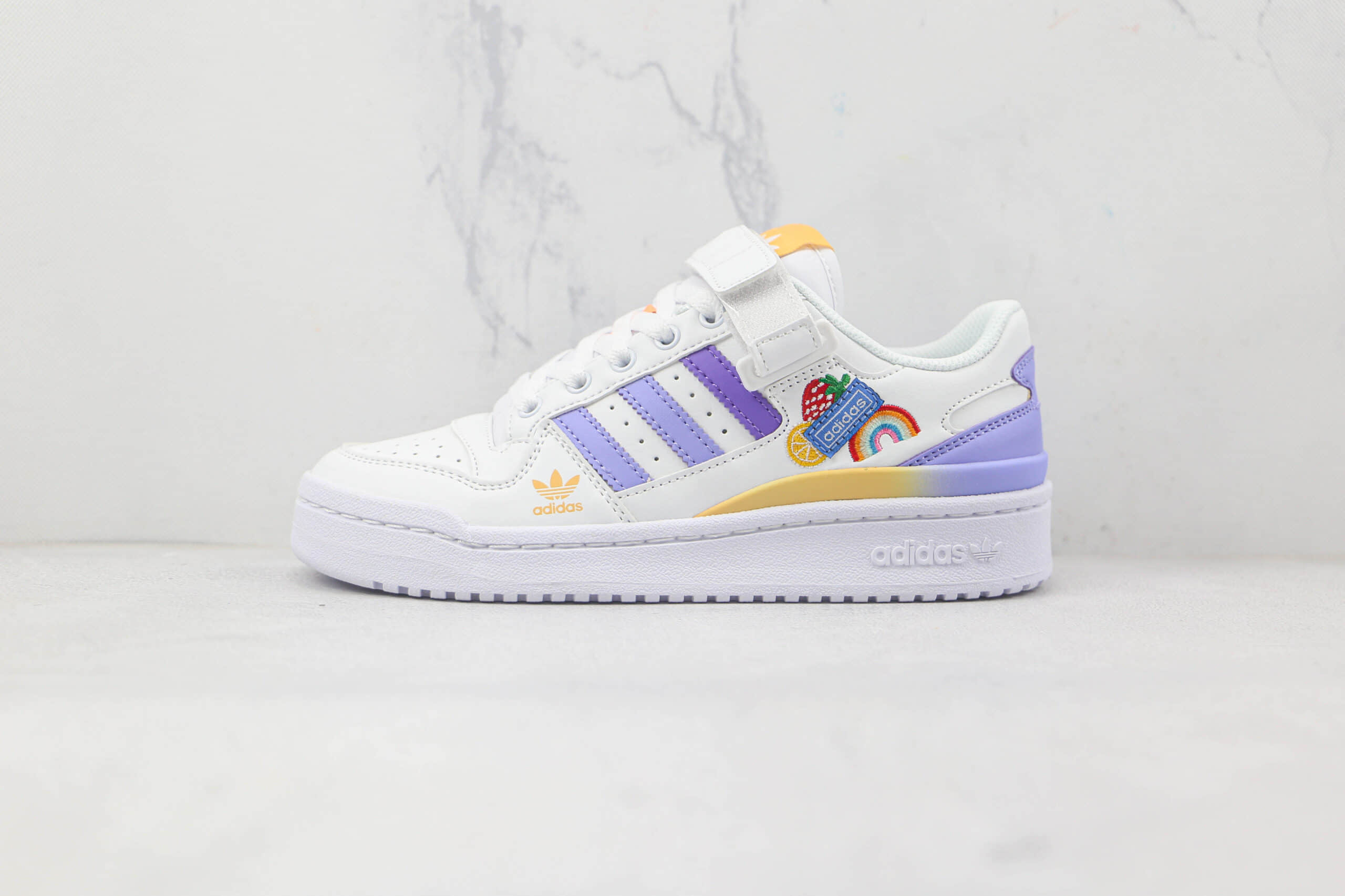 阿迪达斯adidas originals Forum 84 low纯原版本草莓彩虹Forum84复古板鞋原档案数据开发 (ID:82184) - 图片1