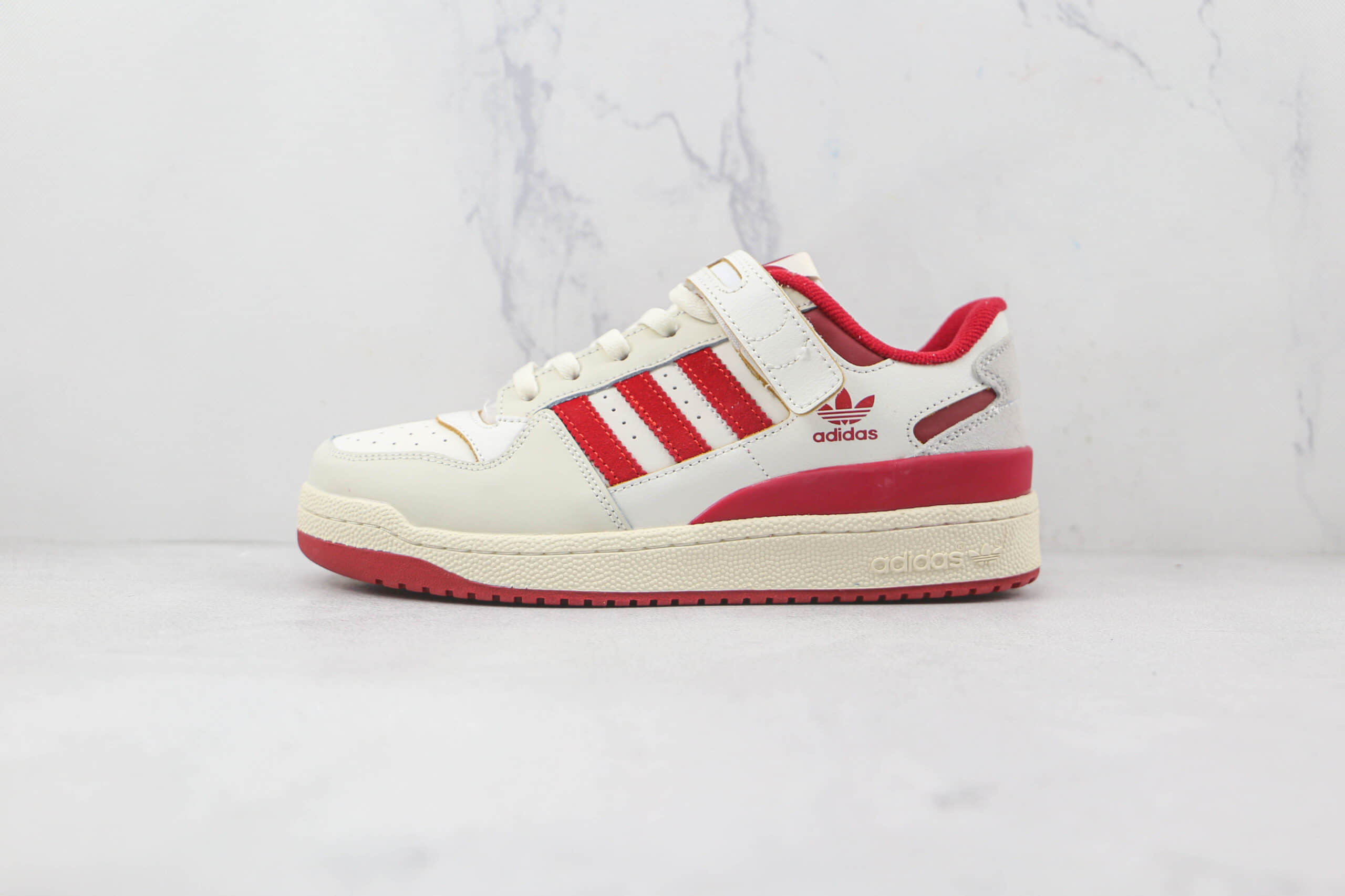 阿迪达斯adidas originals Forum 84 low纯原版本白红色魔术贴Forum84板鞋原楦头纸板打造 (ID:82603) - 图片1