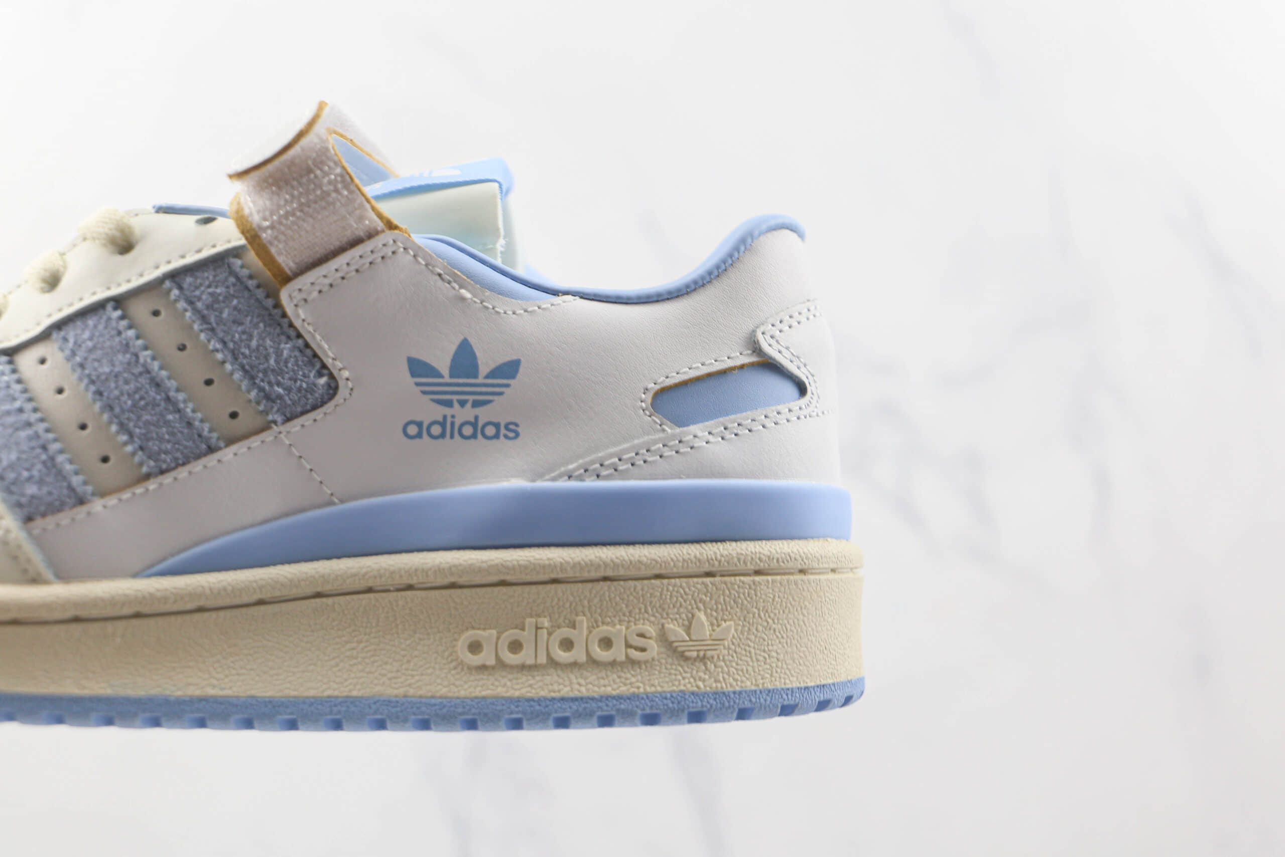 阿迪达斯Adidas originals Forum 84 low纯原版本魔术贴白蓝Forum84板鞋原楦头纸板打造 货号:GZ1893