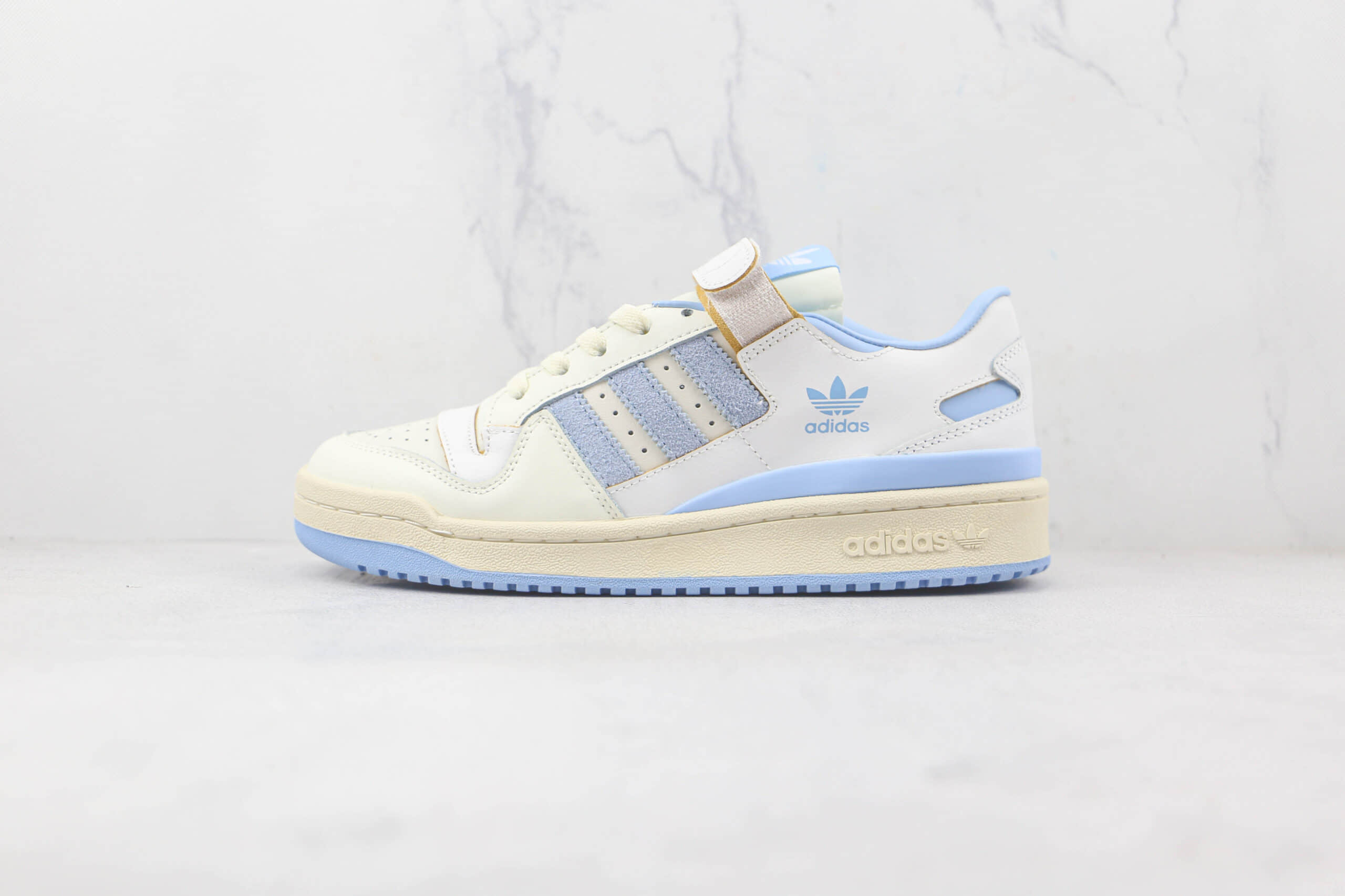 阿迪达斯Adidas originals Forum 84 low纯原版本魔术贴白蓝Forum84板鞋原楦头纸板打造 货号:GZ1893