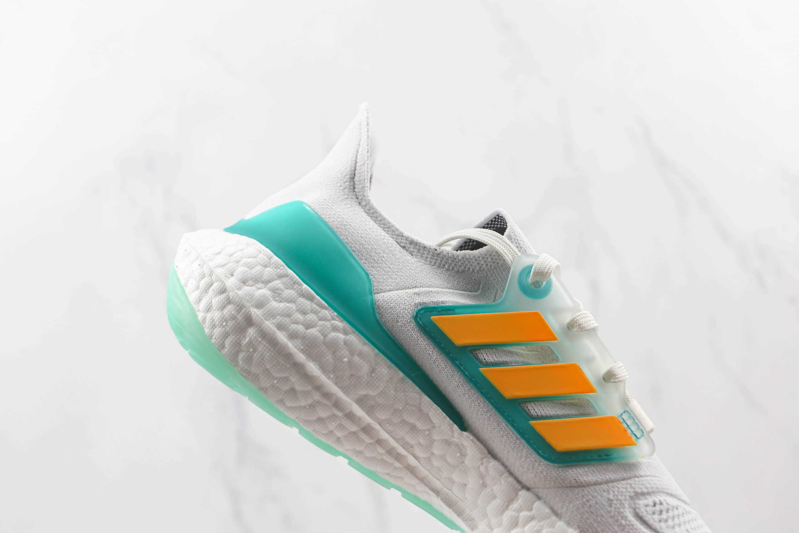 阿迪达斯Adidas Ultra Boost 22 Consortium纯原版本白绿橙色UB8.0爆米花跑鞋原档案数据开发 货号:GX5463