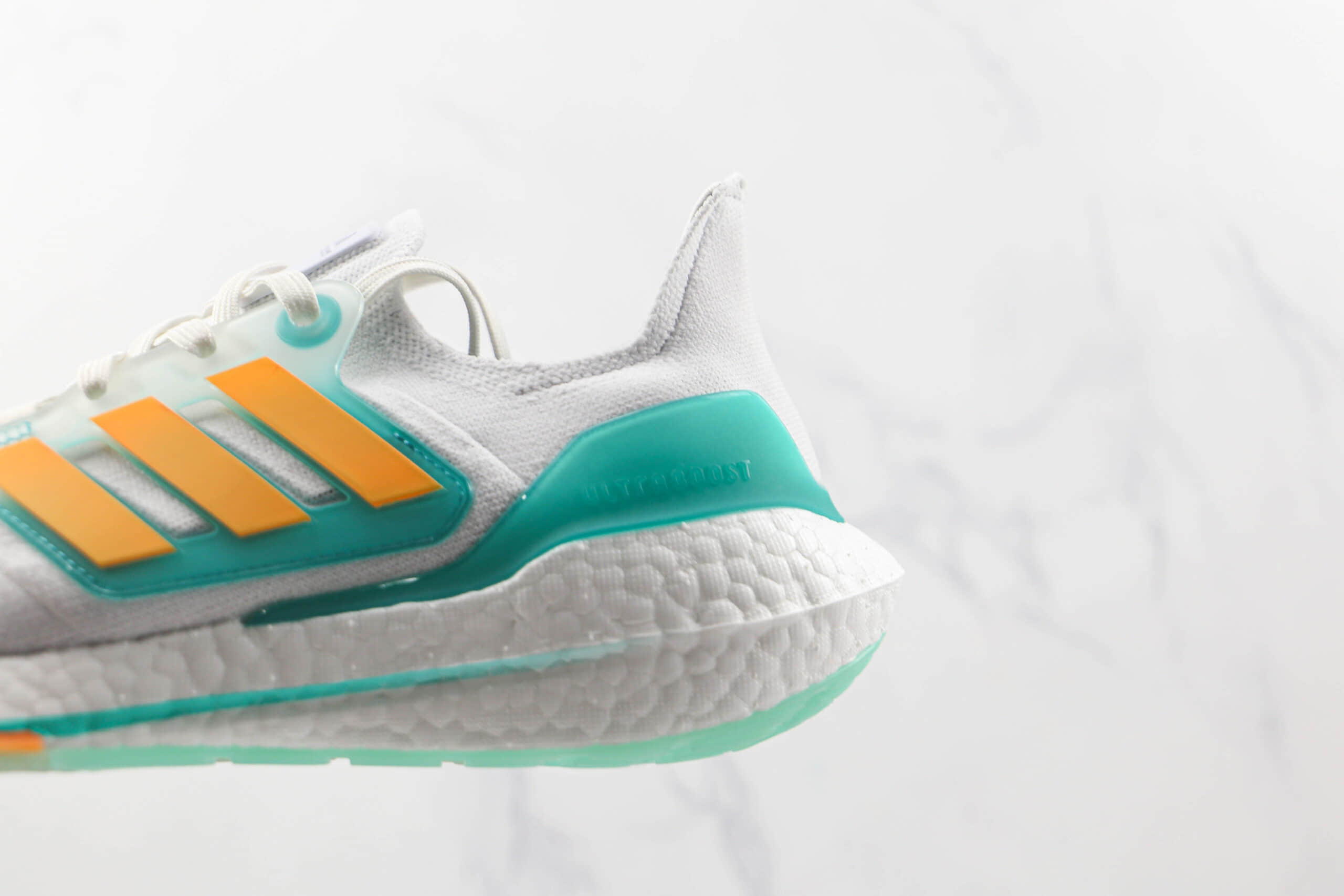 阿迪达斯Adidas Ultra Boost 22 Consortium纯原版本白绿橙色UB8.0爆米花跑鞋原档案数据开发 货号:GX5463