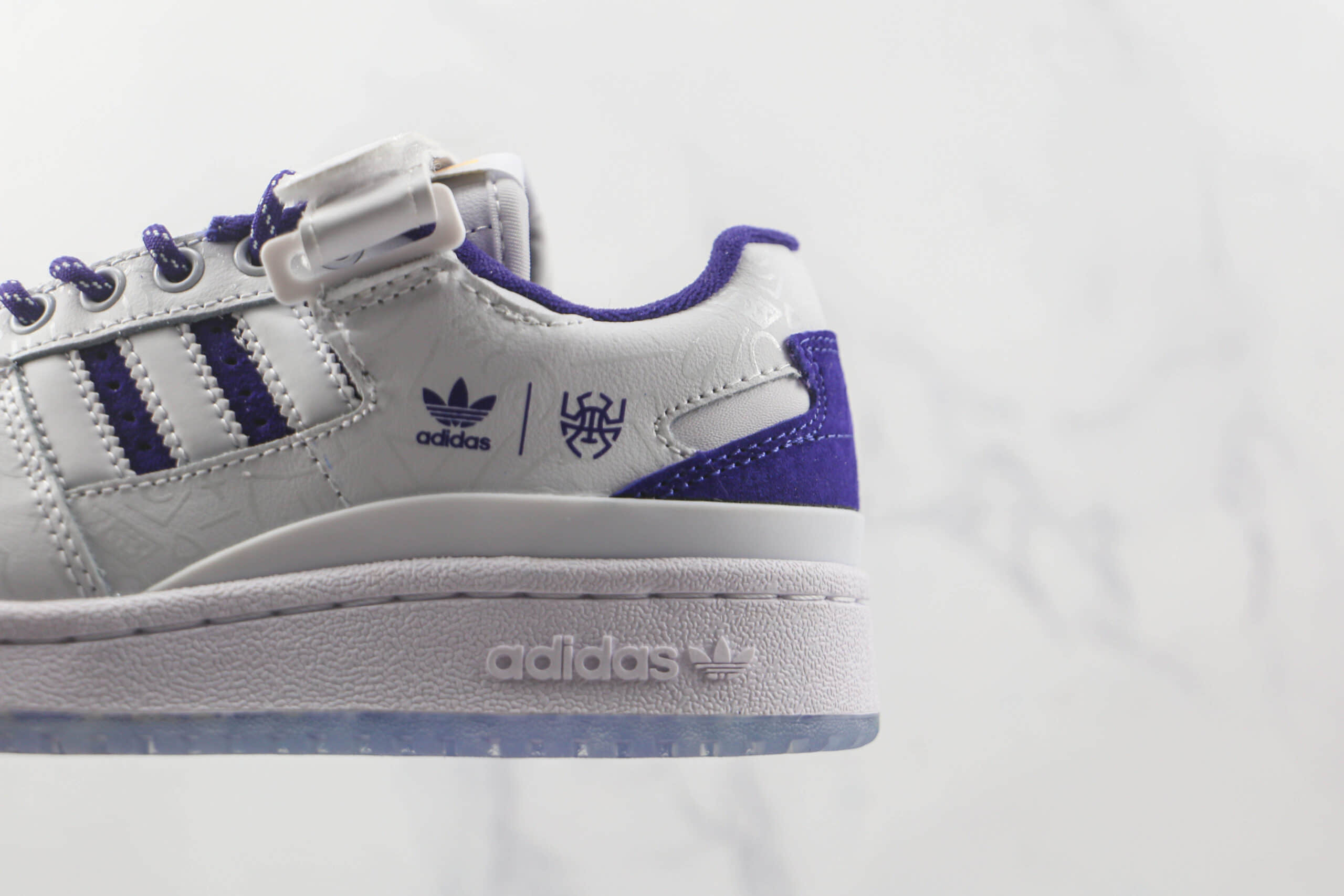 阿迪达斯Adidas originals Forum 84 low纯原版本魔术贴白紫色Forum84板鞋原盒原标 货号:GY8287