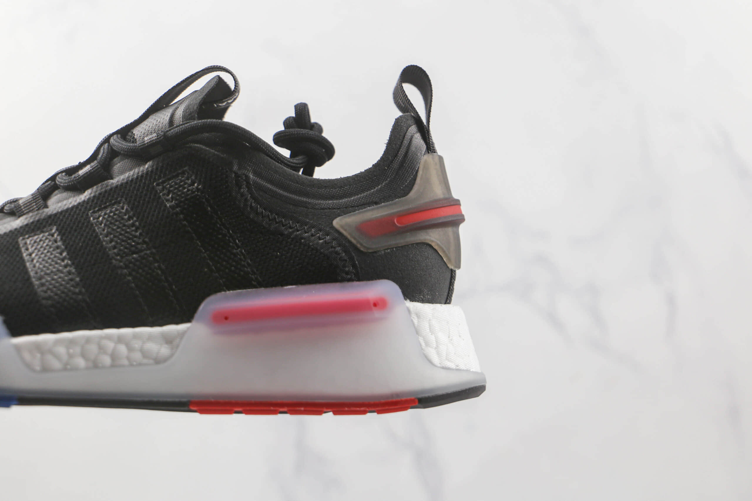 阿迪达斯Adidas Originals NMDV3纯原版本黑蓝红色爆米花跑鞋原楦头纸板打造 货号:GX3378