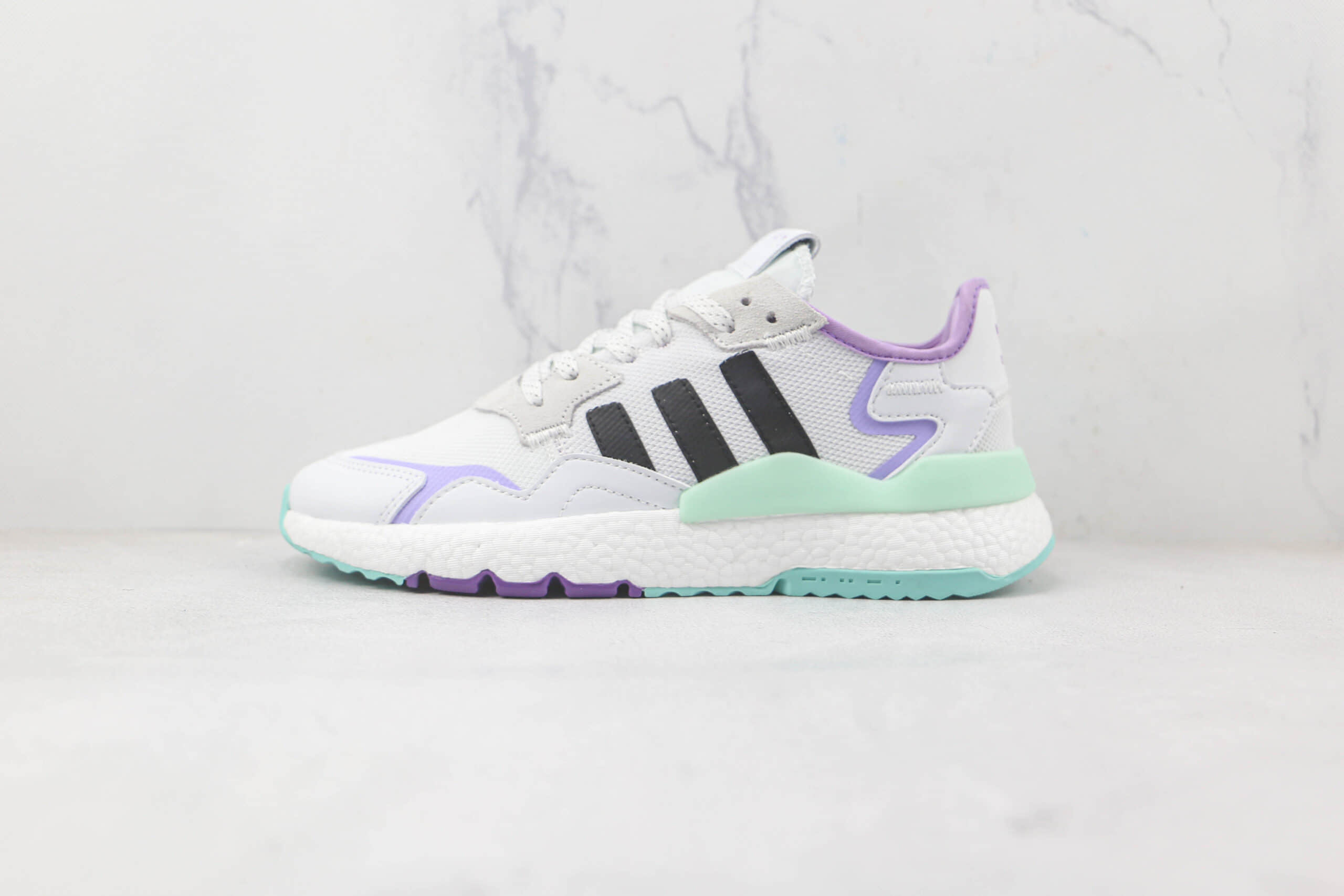 阿迪达斯Adidas Nite Jogger 2021 Boost纯原版本夜行者一代爆米花跑鞋原档案数据开发 货号:FW6702