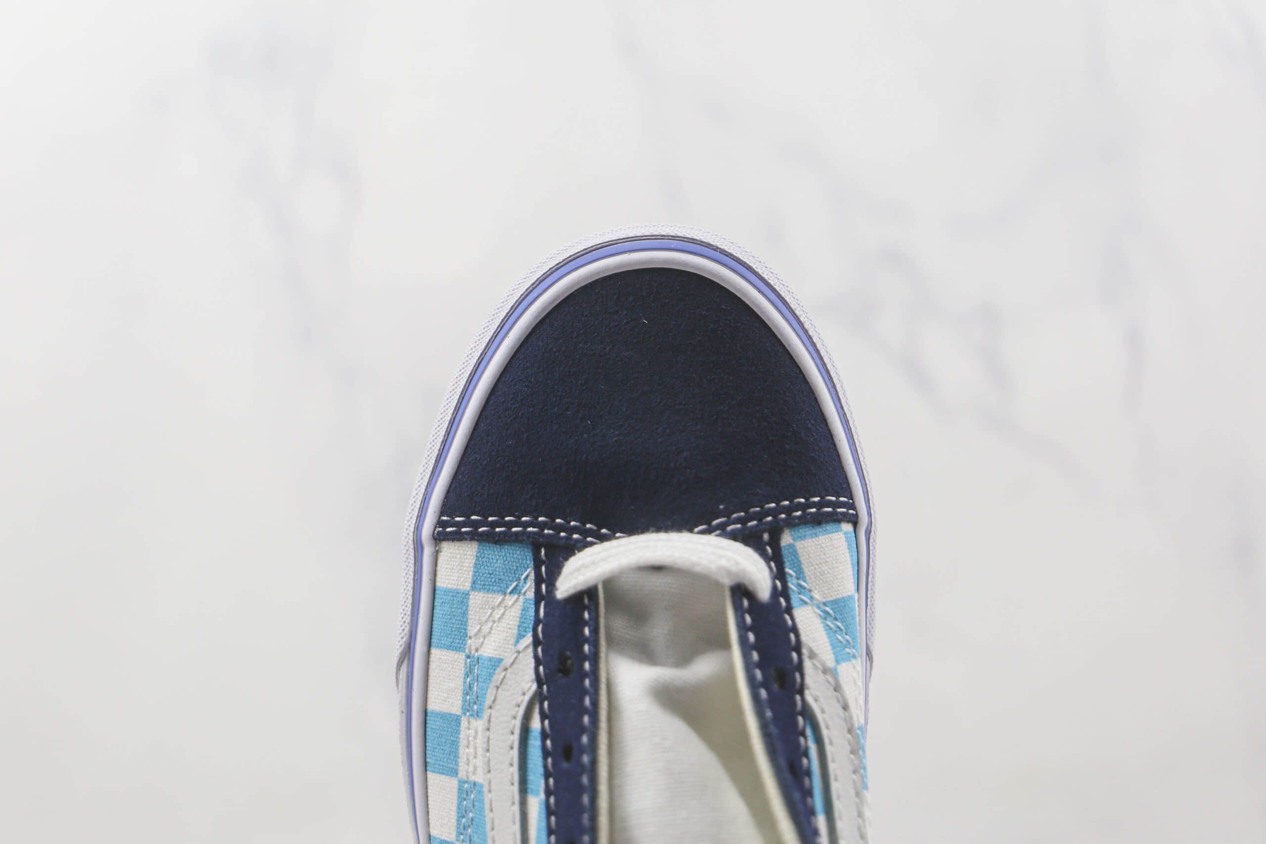 万斯Vans Style 36 Decon公司级版本安纳海姆克莱因蓝低帮硫化板鞋原楦头纸板打造