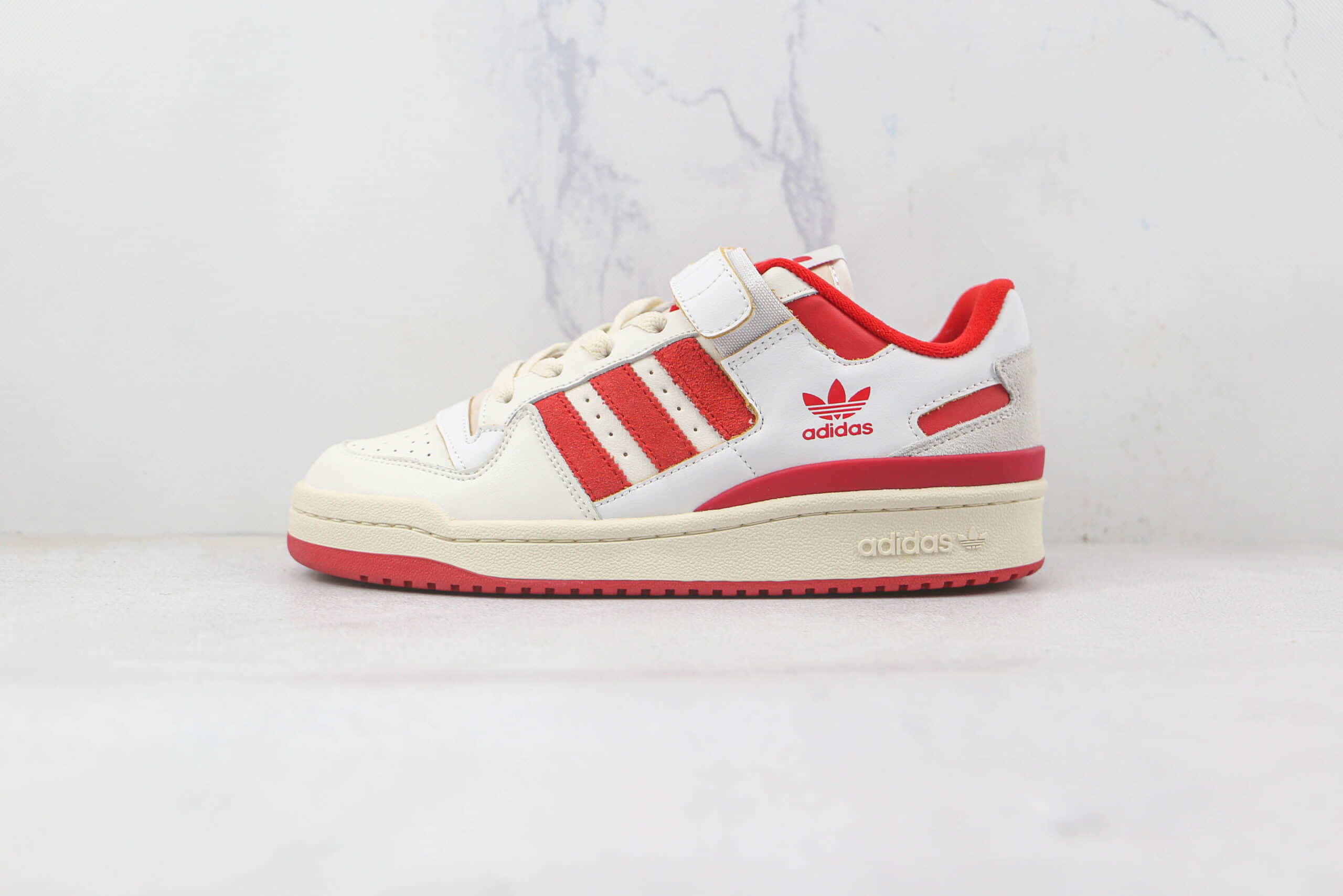 阿迪达斯adidas originals Forum 84 low纯原版本白红魔术贴Forum84复古板鞋原档案数据开发 (ID:83559) - 图片1