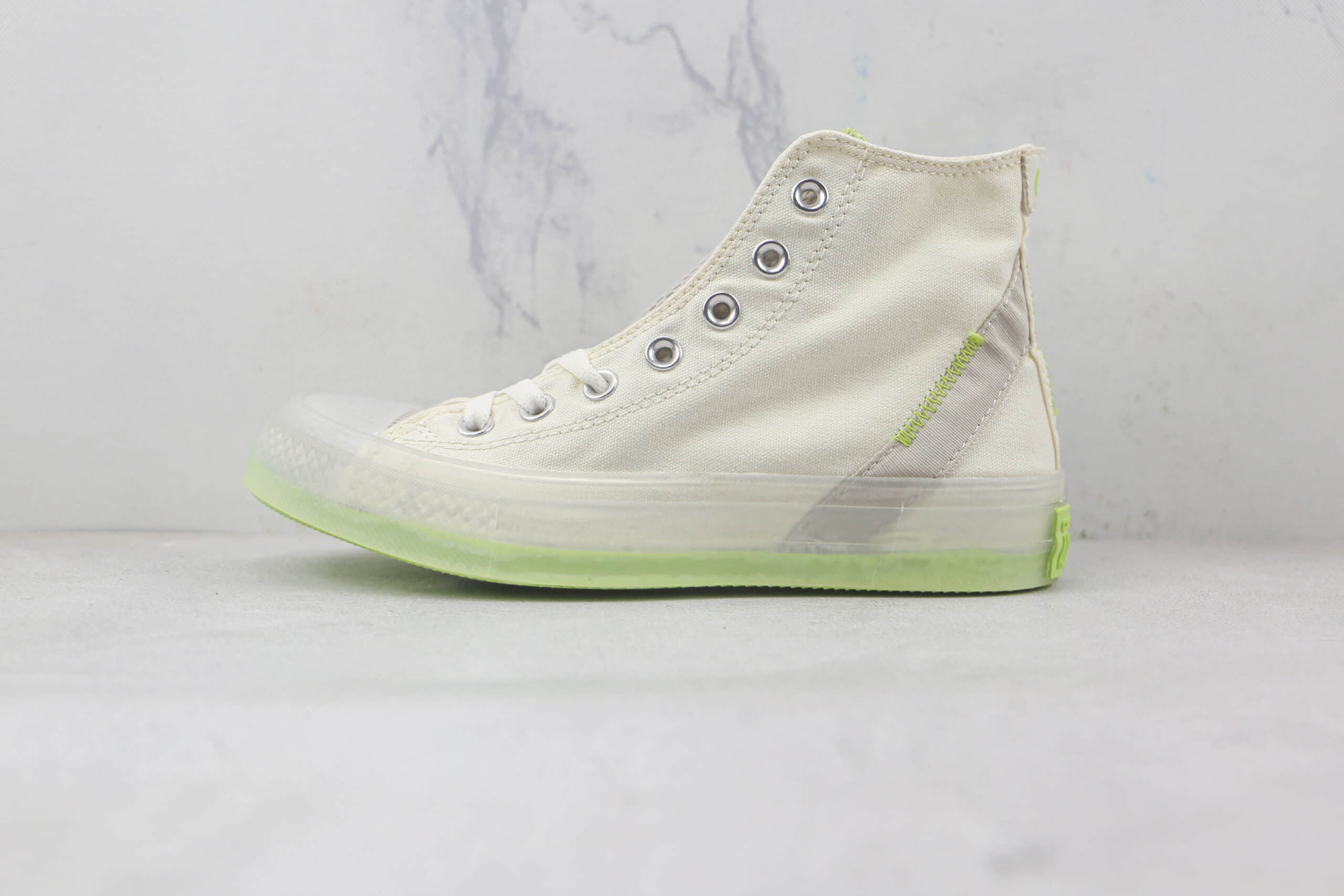 匡威Converse chuck 1970S CX公司级版本高帮青柠薄荷绿帆布水晶果冻底板鞋原楦头纸板打造 (ID:84085) - 图片1