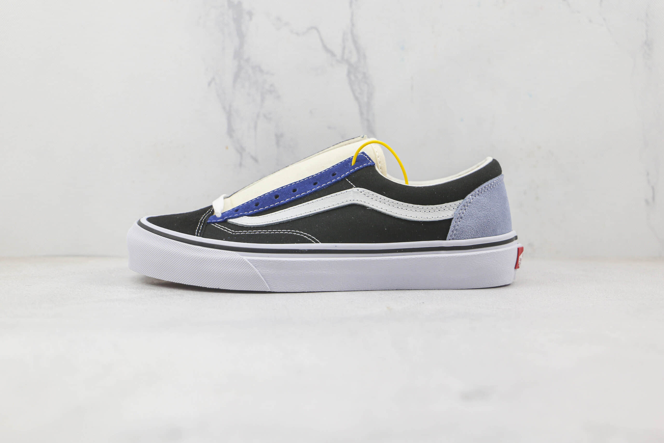 万斯Vans Style 36 Colr Block公司级版本低帮蓝黑灰拼色硫化帆布鞋原楦头纸板打造 (ID:84563) - 图片1