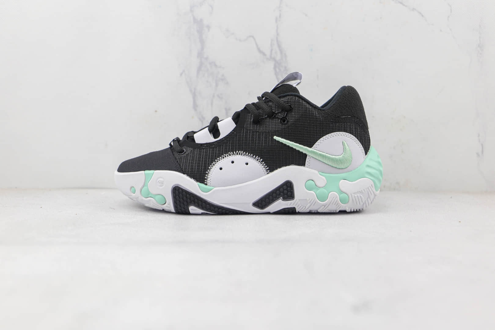 耐克NIKE PG 6 EP纯原版本保罗乔治黑绿色篮球鞋内置气垫原盒原标 货号:DH8447-001