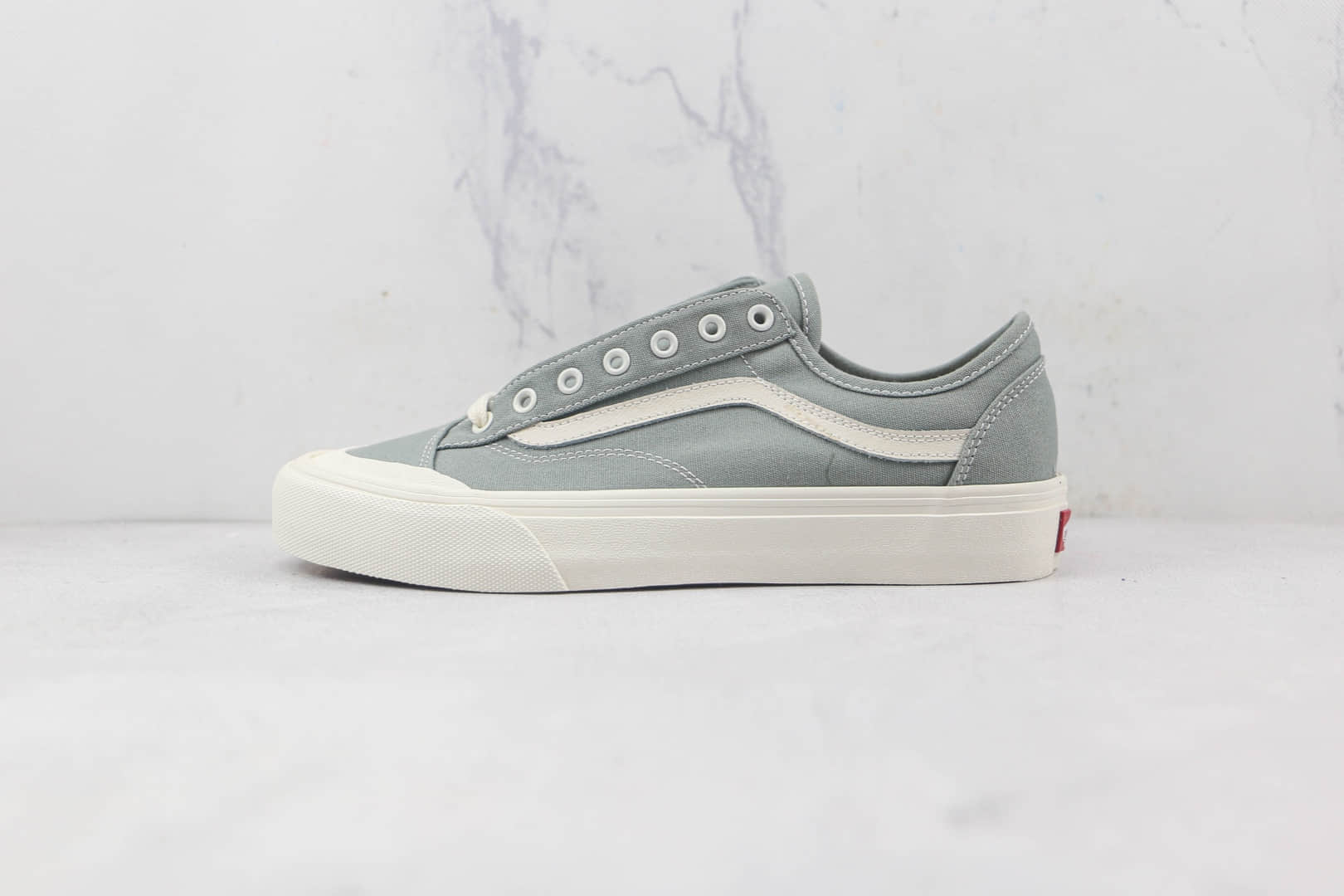 万斯Vans Style 36 Cecon SF公司级版本低帮灰绿色高端支线半月包头杀人鲸天花板版本硫化帆布鞋 (ID:86517) - 图片1