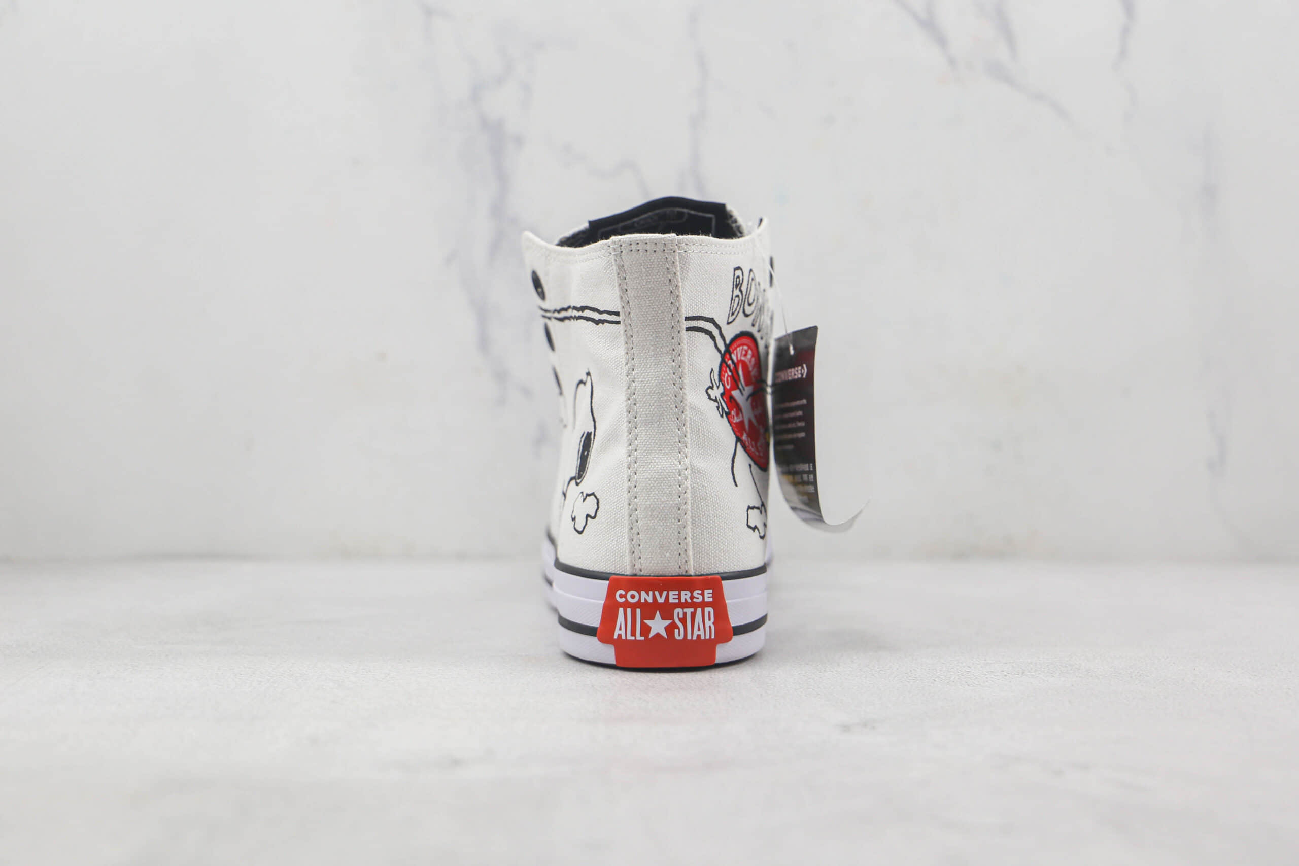 匡威Converse x Peanuts联名款公司级版本动漫白高硫化帆布鞋原鞋开模 货号:A01872C