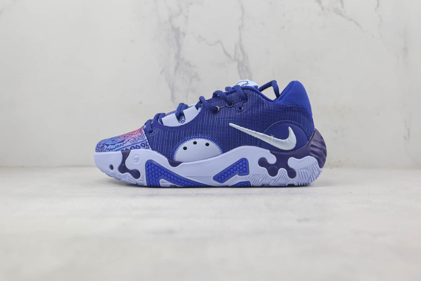 耐克Nike PG 6 EP莆田纯原复刻保罗乔治6代蓝色实战篮球鞋原档案数据开发 (ID:86687) - 图片1