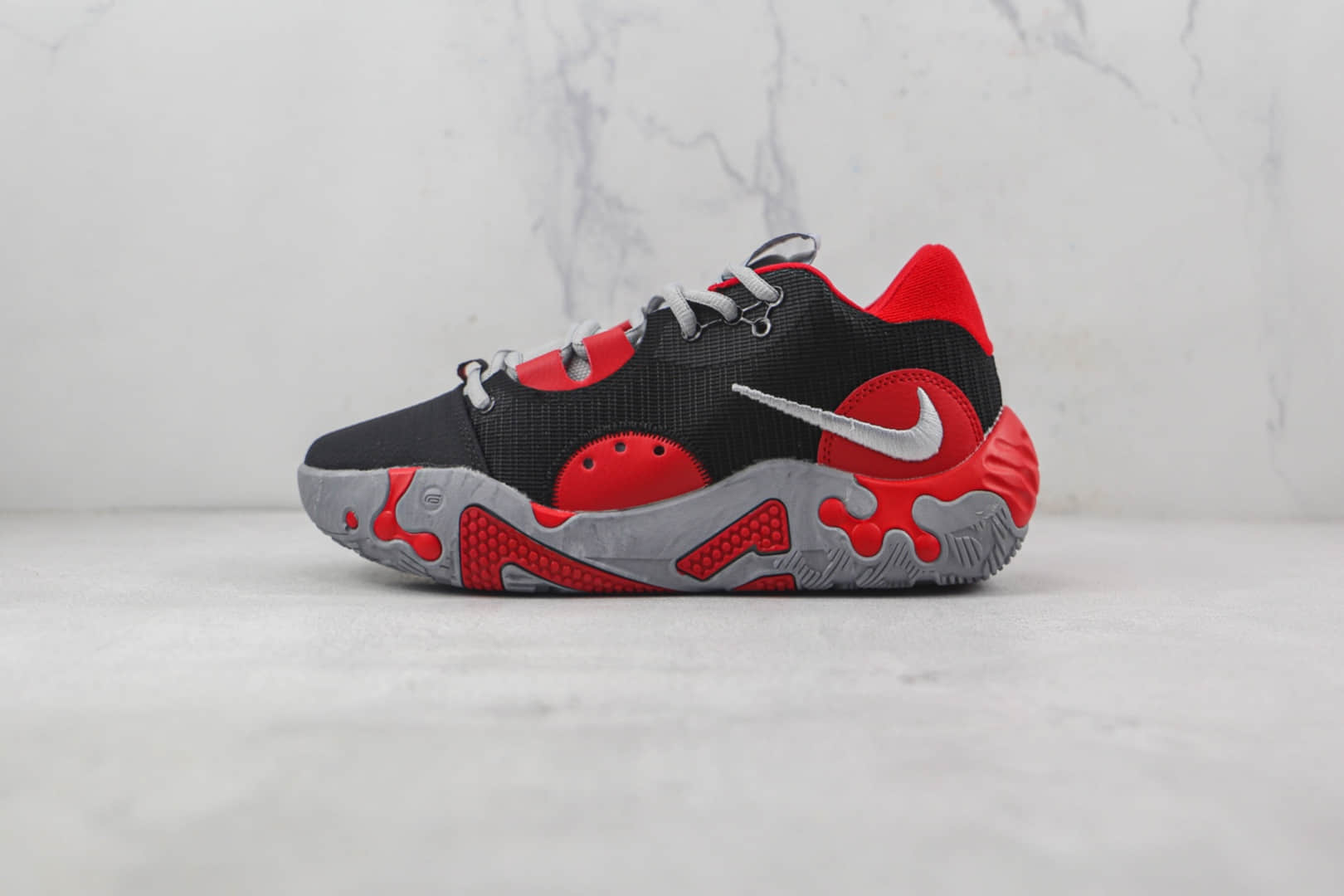 耐克Nike PG 6 EP莆田纯原复刻保罗乔治6代黑红色实战篮球鞋原鞋开模一比一打造 (ID:87076) - 图片1