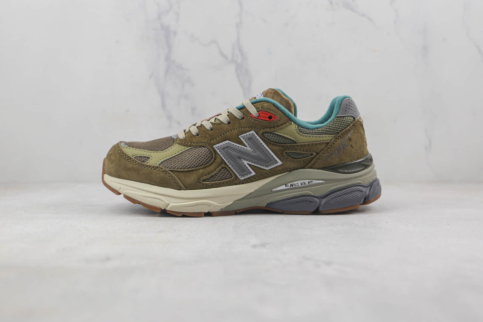 新百伦New Balance 990v3 x Bodega联名款莆田纯原复刻版本灰咖啡色NB990v3复古慢跑鞋原楦头纸板打造 货号:M990BD3