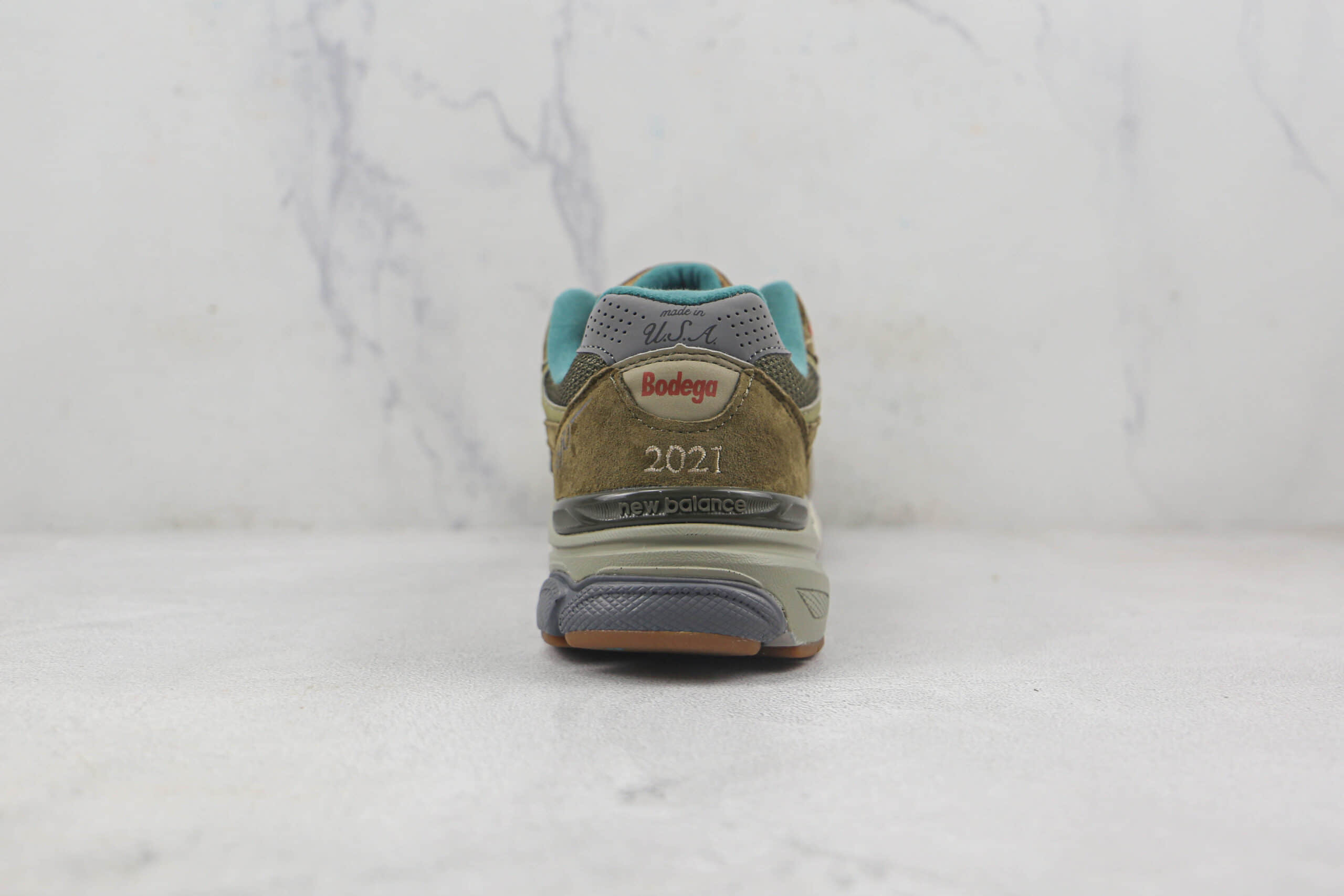 新百伦New Balance 990v3 x Bodega联名款莆田纯原复刻版本灰咖啡色NB990v3复古慢跑鞋原楦头纸板打造 货号:M990BD3