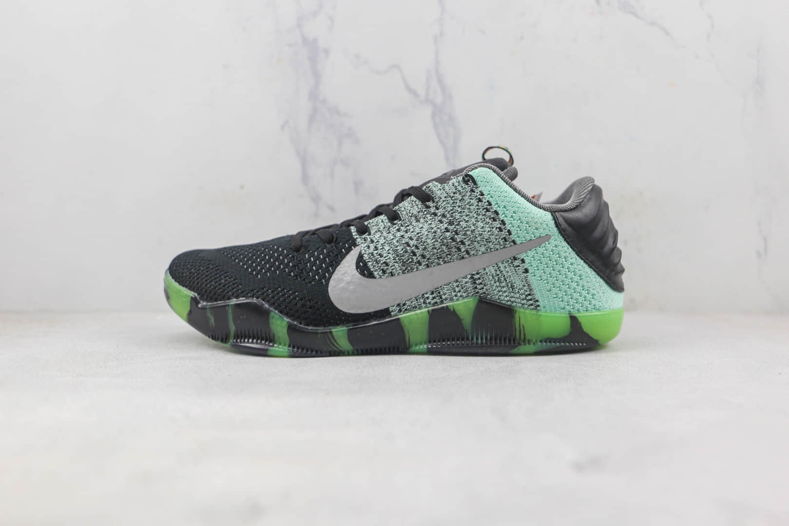耐克Nike Kobe 11 Elite Low Black Mamba Collection Fade To Black莆田纯原复刻版本科比11代北极光配色实战篮球鞋支持实战 货号:822521-305