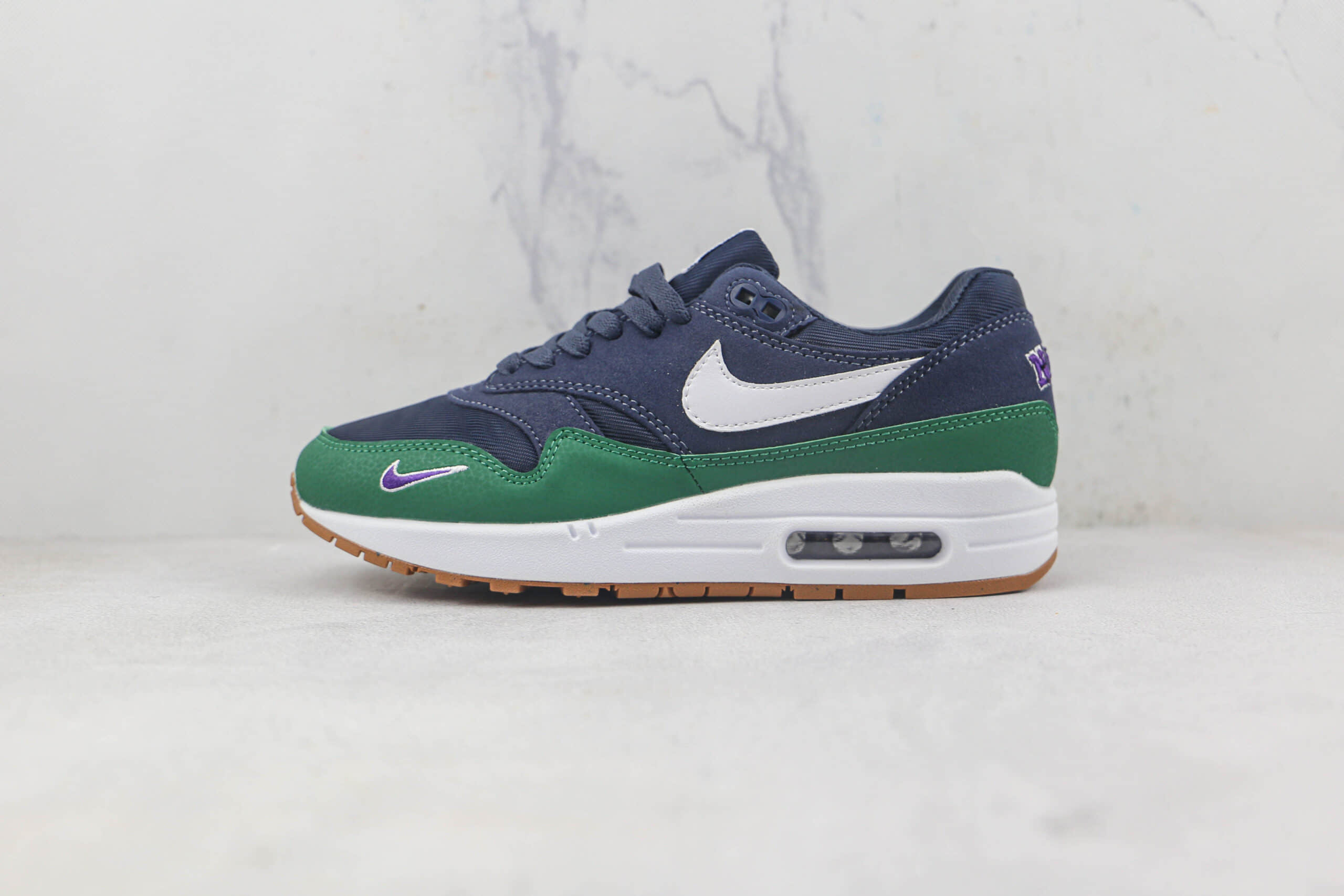 耐克Nike Air Max 1莆田纯原复刻版本Max1白蓝绿色气垫鞋原档案数据开发 货号:DV3887-400