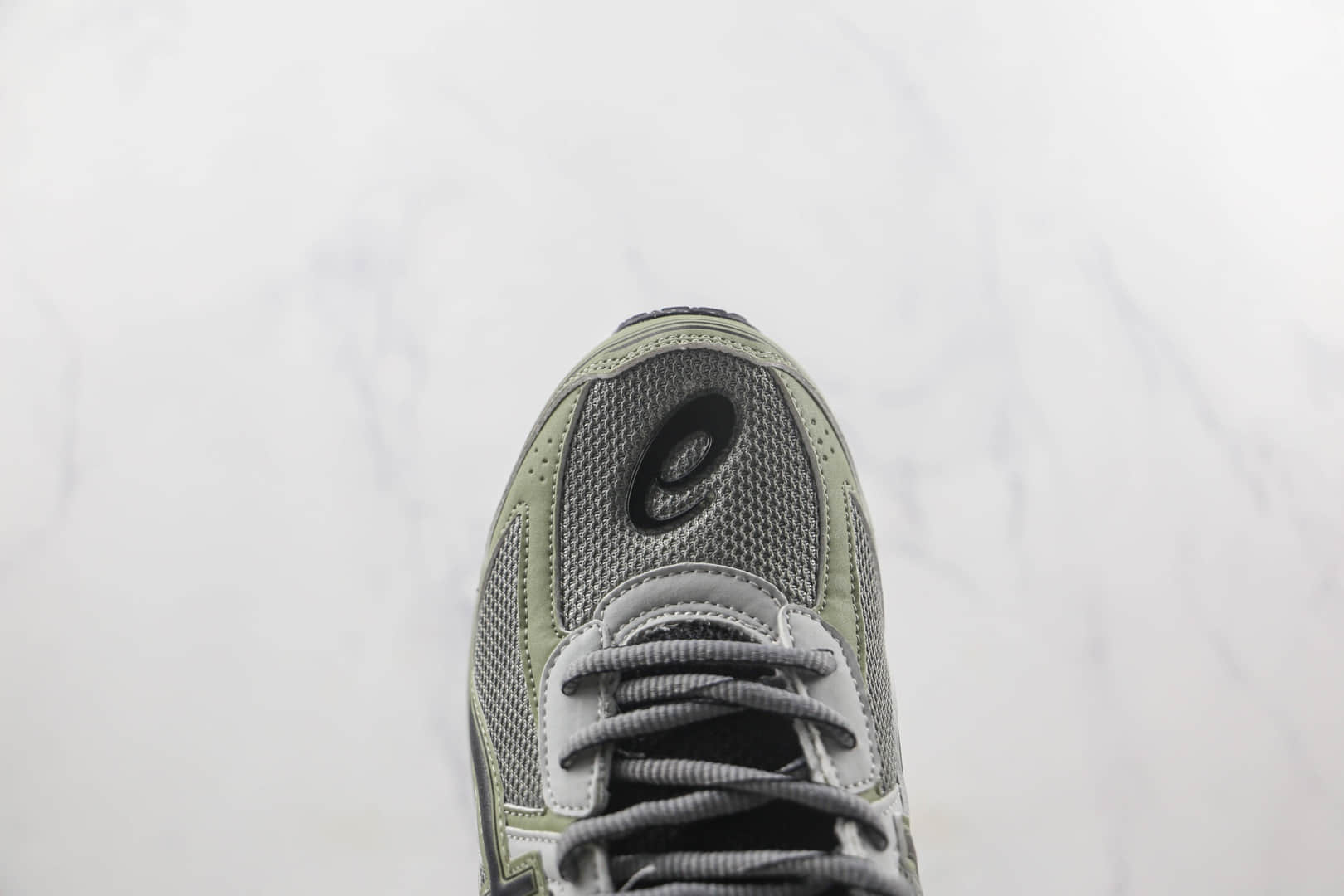 亚瑟士Asics Jog 100 S莆田纯原复刻版本灰绿色轻量低帮跑鞋原档案数据开发 货号:1201A715-020