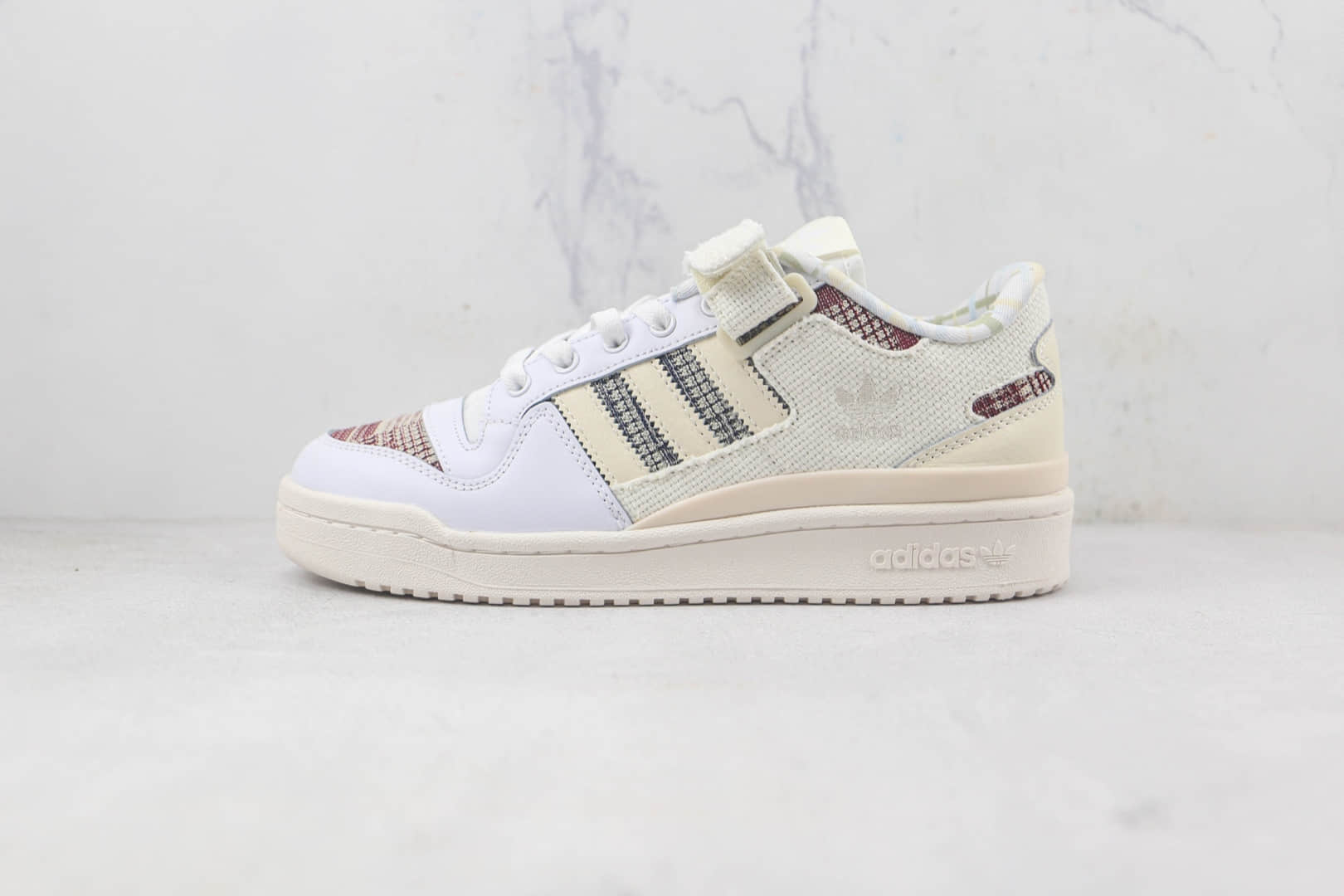 阿迪达斯Adidas originals Forum 84 low莆田纯原复刻版本麻布白敏感内容复古板鞋原盒原标 (ID:88686) - 图片1