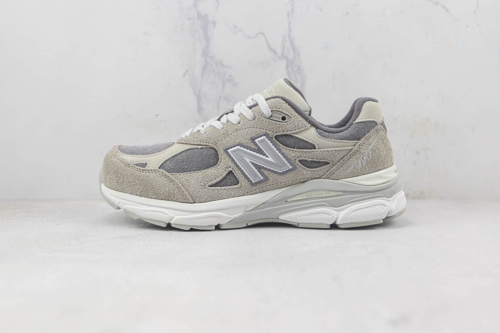 新百伦New Balance 990V3 x Levi's李维斯联名款莆田纯原复刻版本灰银色复古老爹鞋原楦头纸板打造 货号:M990LV3
