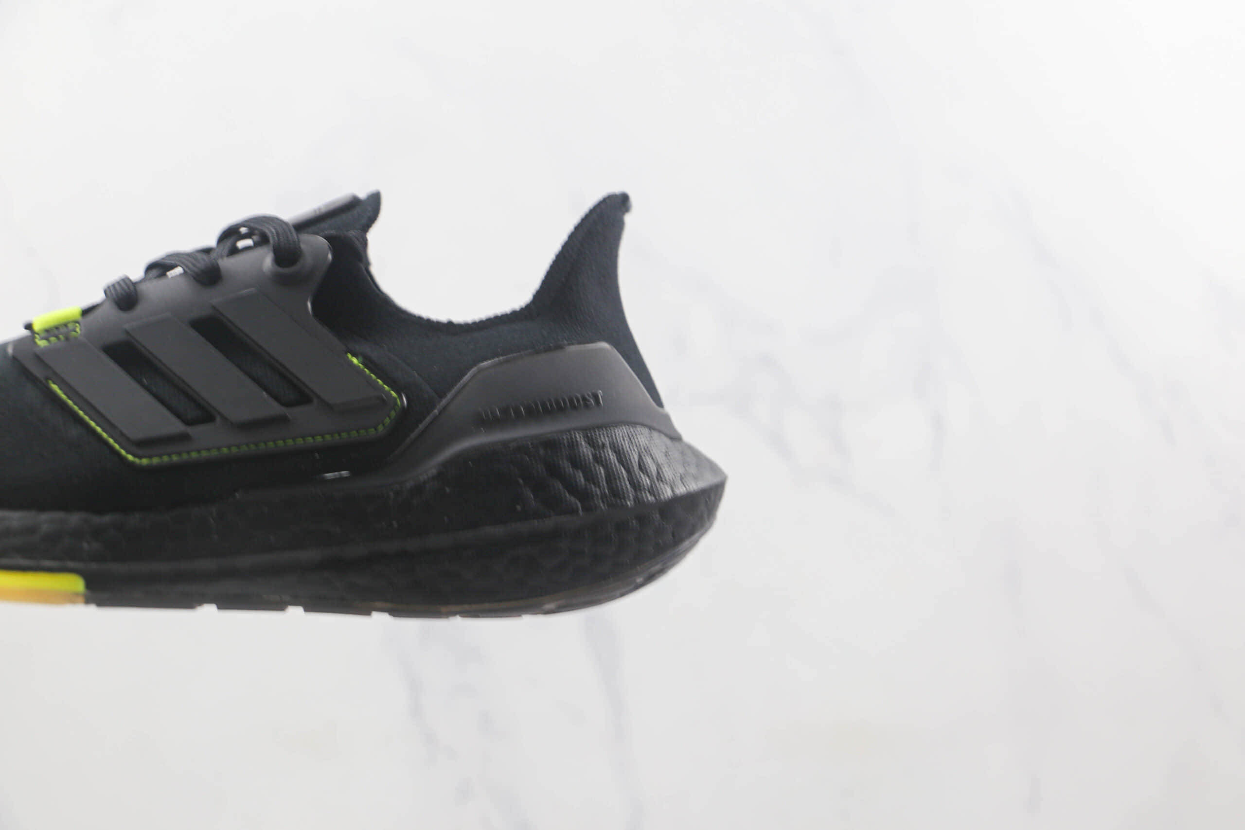 阿迪达斯Adidas Ultra Boost 22 Consortium莆田纯原复刻版本UB8.0黑绿敏感内容爆米花跑鞋原楦头纸板打造 货号：GX5915