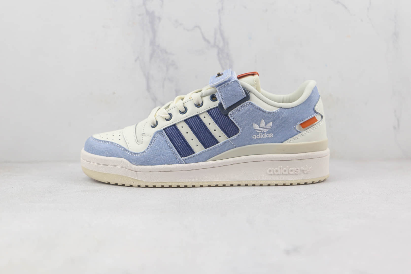 阿迪达斯adidas originals Forum 84 low莆田纯原复刻版本Forum84蓝白拼接复古板鞋原鞋开模一比一打造 (ID:88879) - 图片1