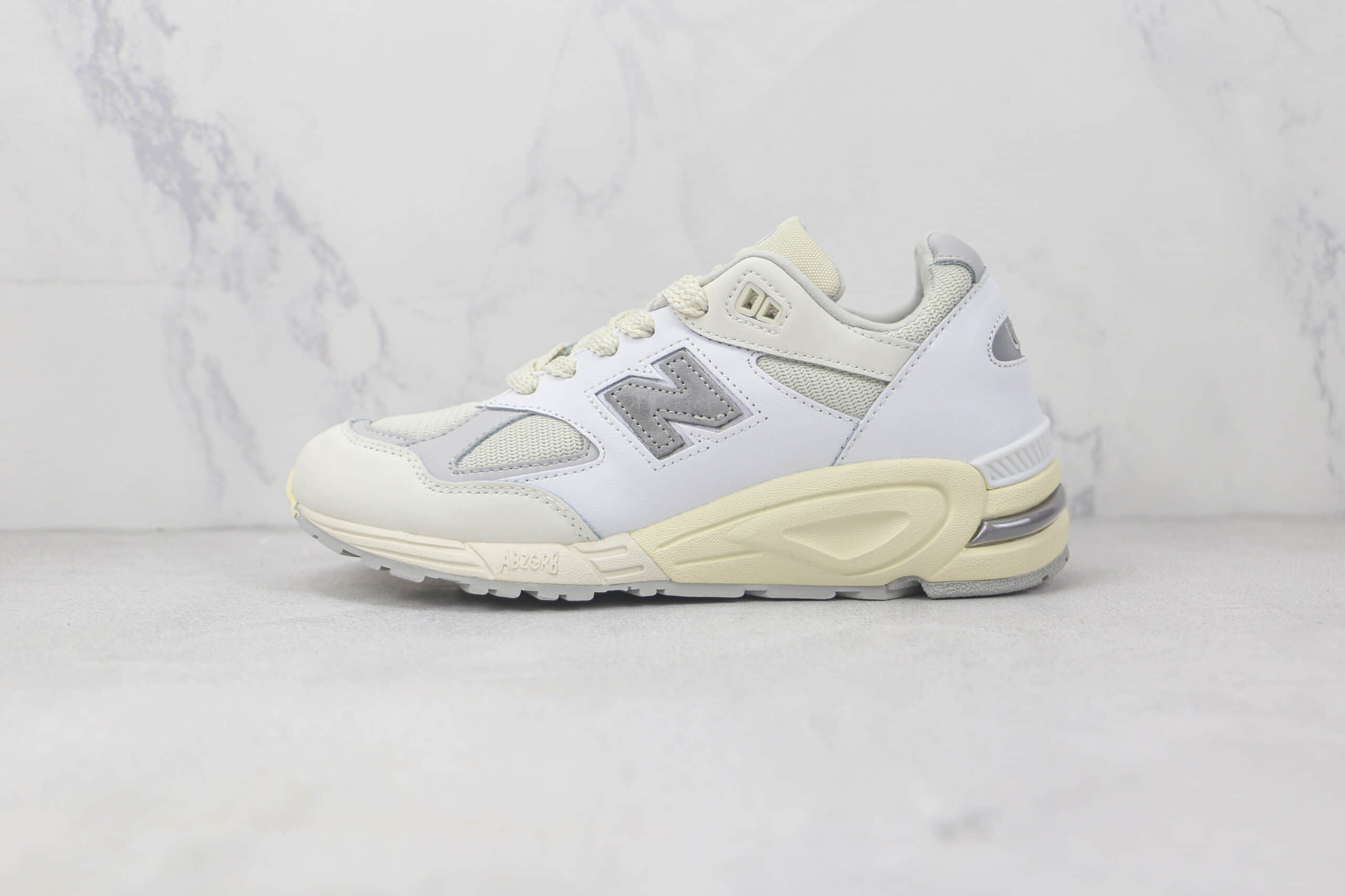 新百伦New Balance 990莆田纯原复刻版本NB990白灰色复古跑鞋原楦原数据开发 (ID:89351) - 图片1