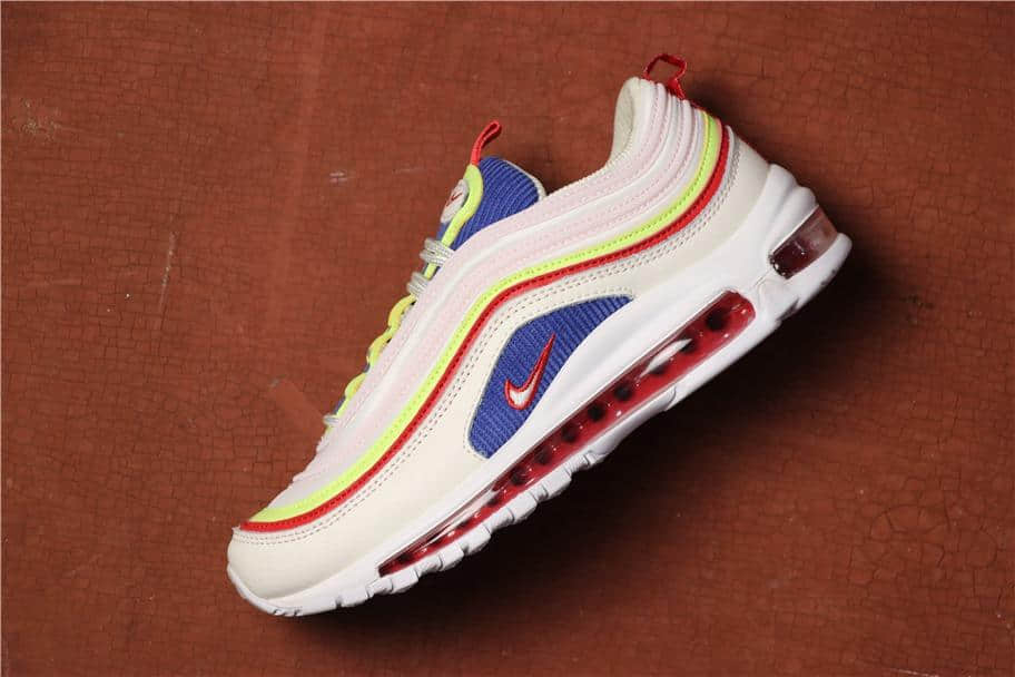 Nike Air Max 97 SE炫彩蓝白粉 耐克炫彩气垫97三原色红外线公司级 (ID:899) - 图片1